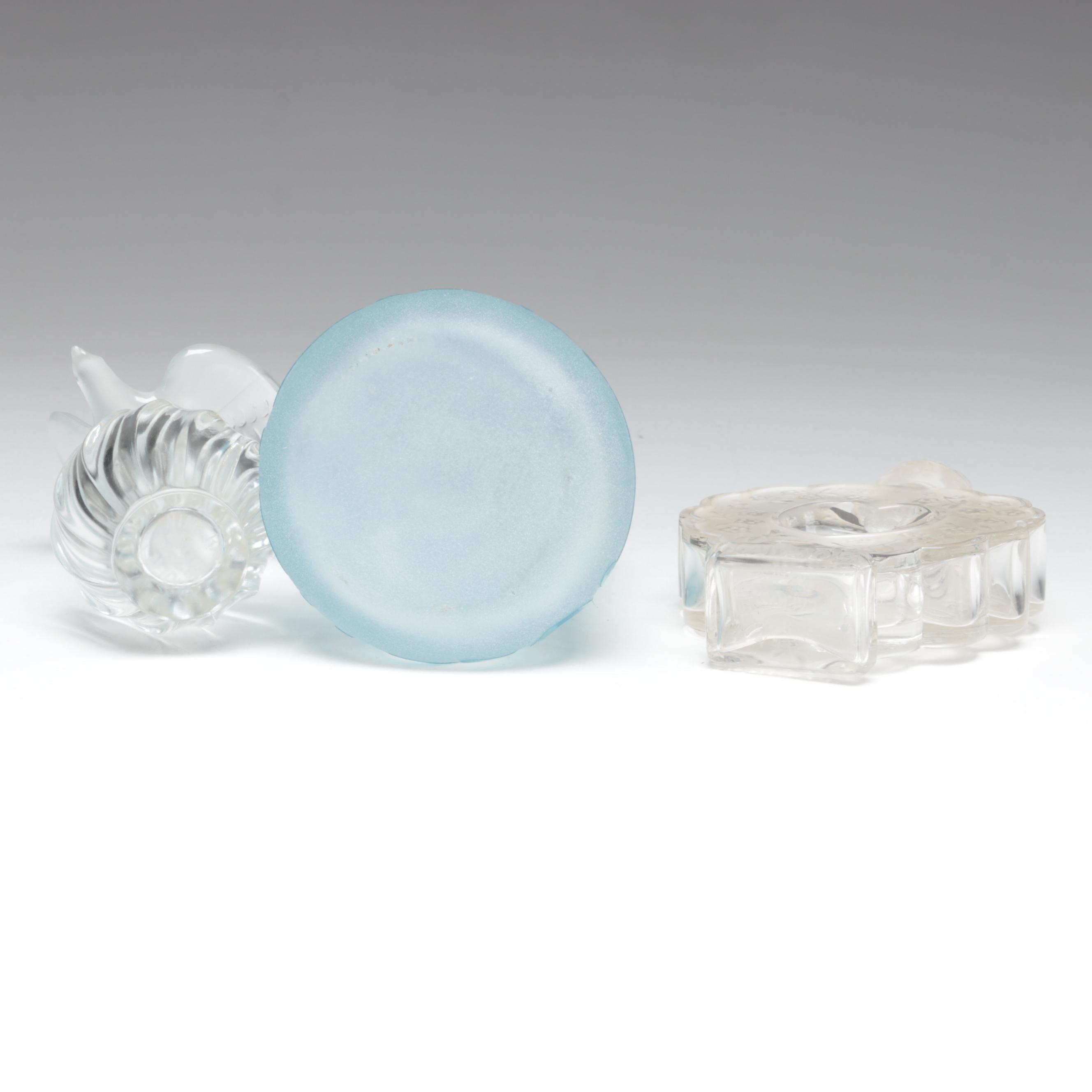 Lalique, Guerlain With Other Glass and Ceramic Perfume Bottles