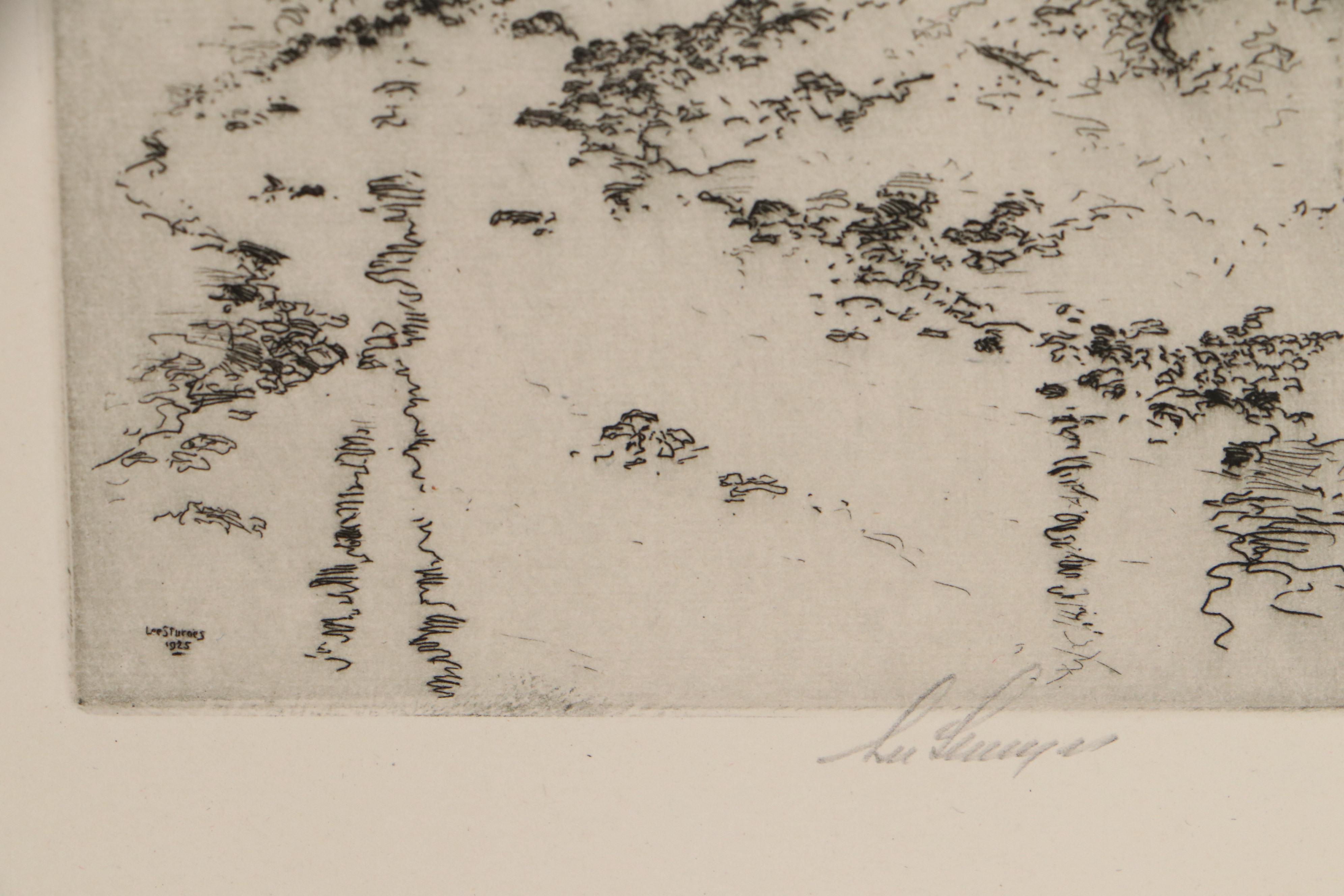 Lee Sturges Etching Prints, Early 20th Century