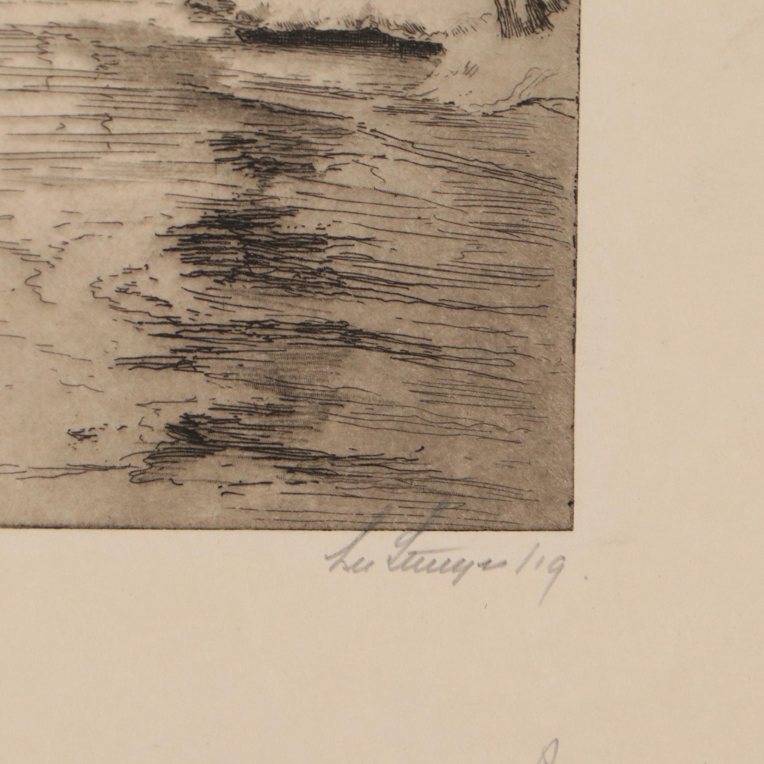 Lee Sturges Etching Prints, Early 20th Century