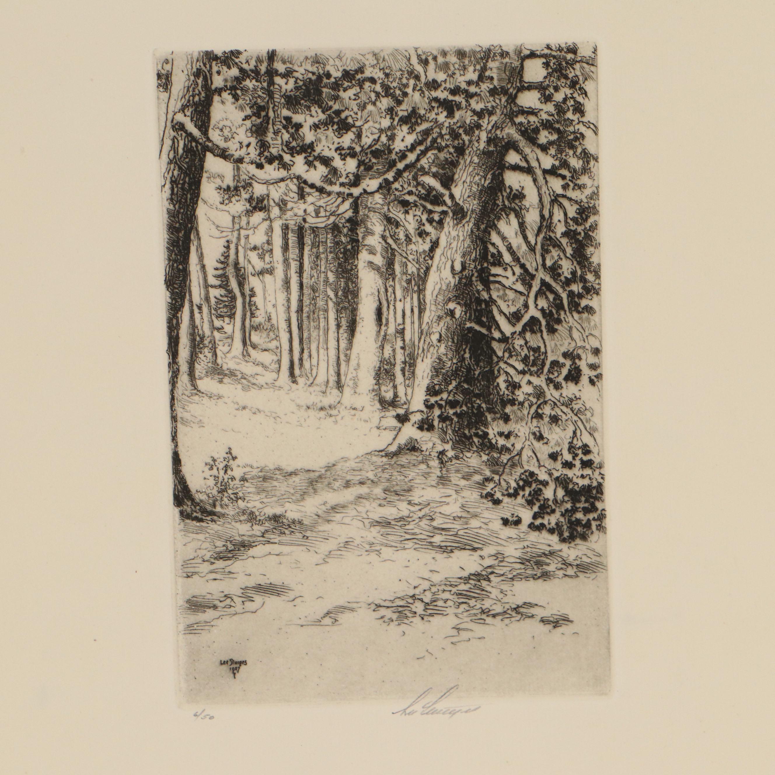 Lee Sturges Etching Prints, Early 20th Century