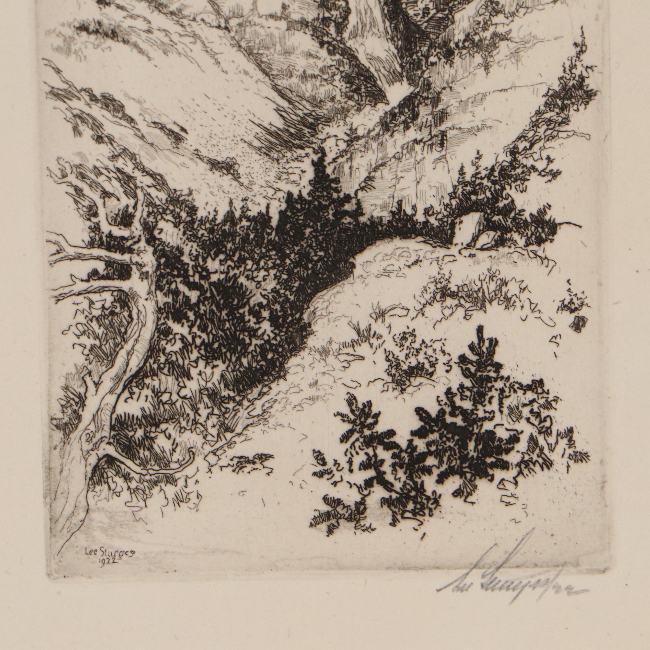 Lee Sturges Etching Prints, Early 20th Century
