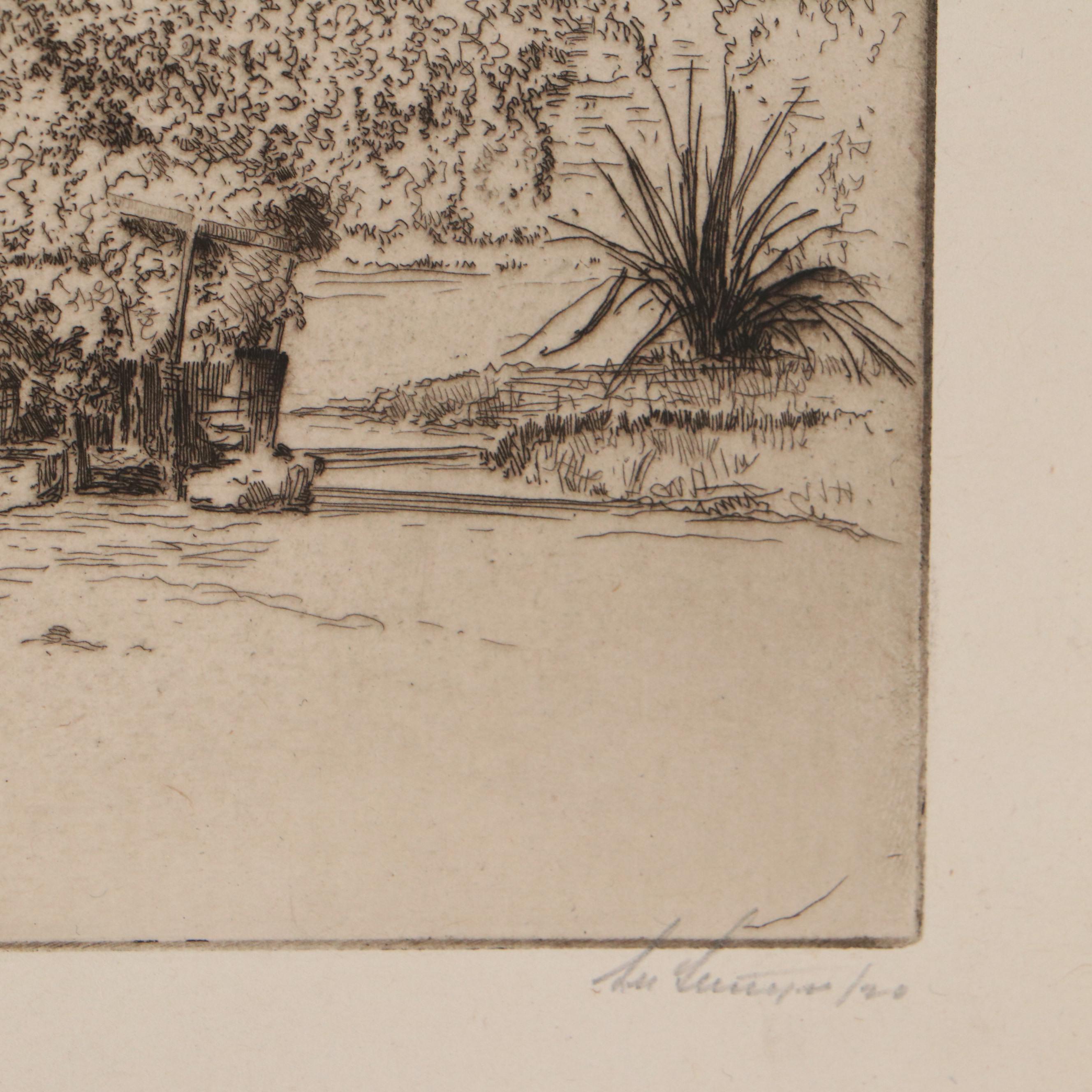 Lee Sturges Etching Prints, Early 20th Century
