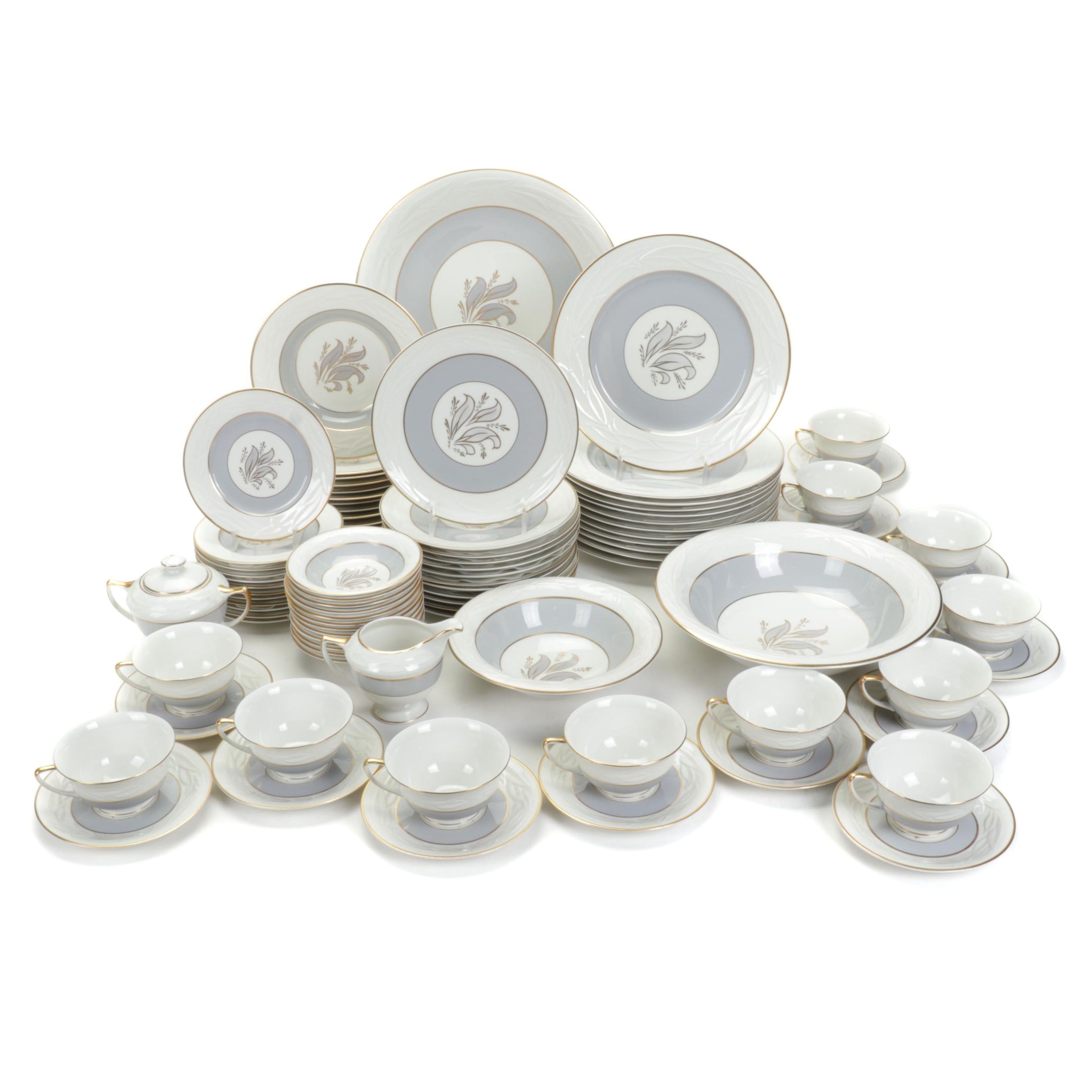 Royal Jackson "Brocade" Fine China Dinnerware, Mid- Late 20th Century