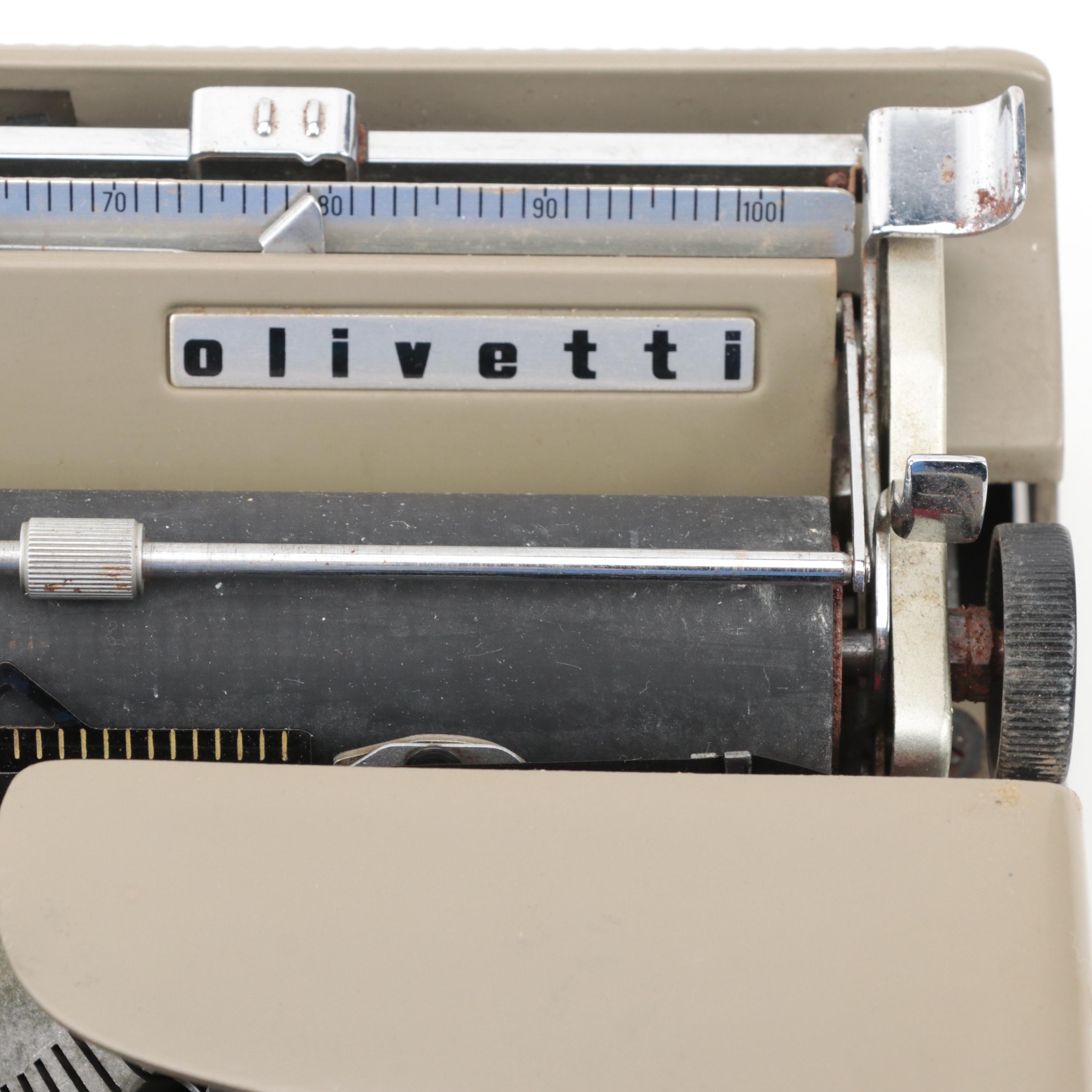 Olivetti "Lettera 22" Portable Typewriter, Mid-20th Century