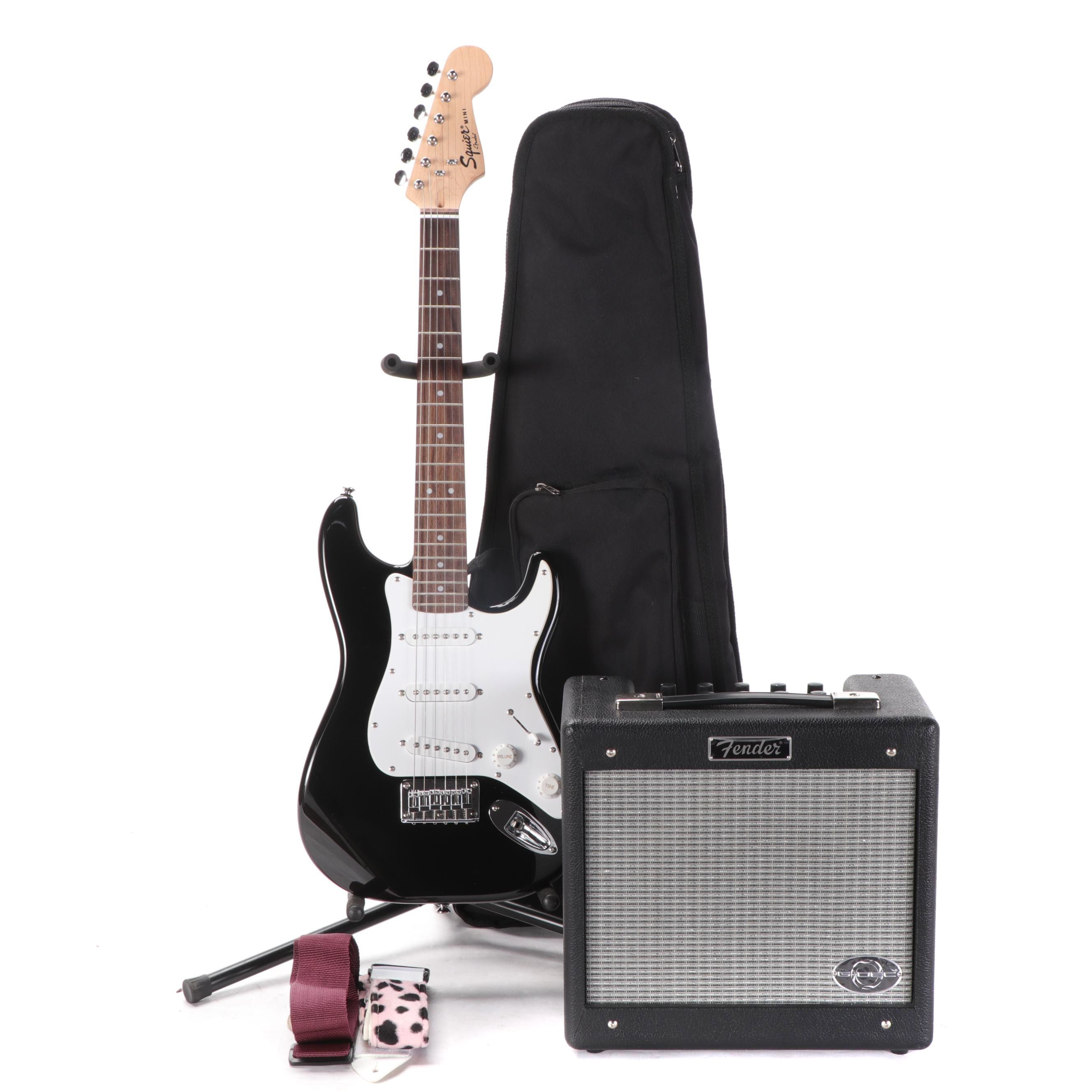 Squire Mini by Fender with Fender G-DEC Amp