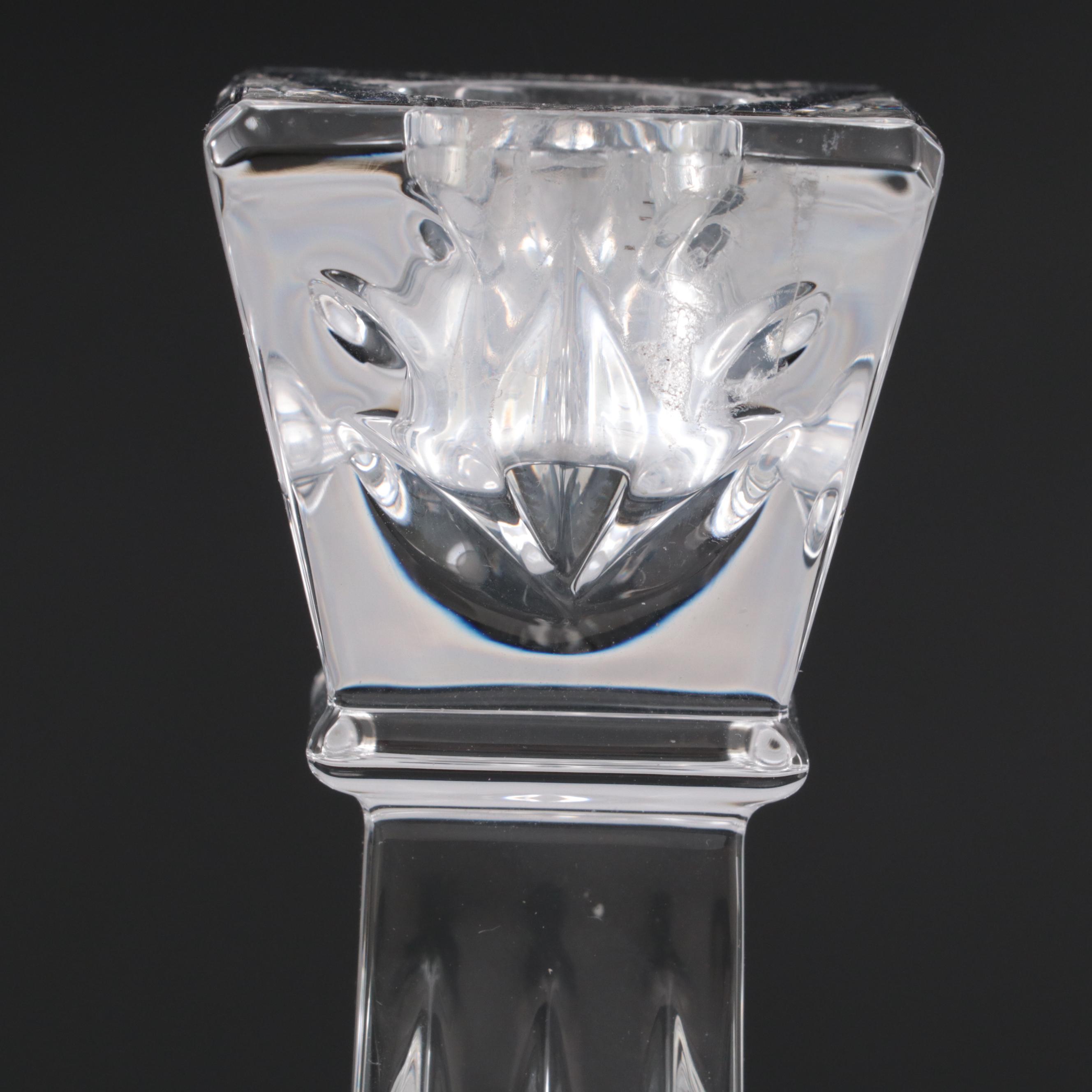 Waterford America's Heritage Collection "George Washington" Crystal Candlesticks