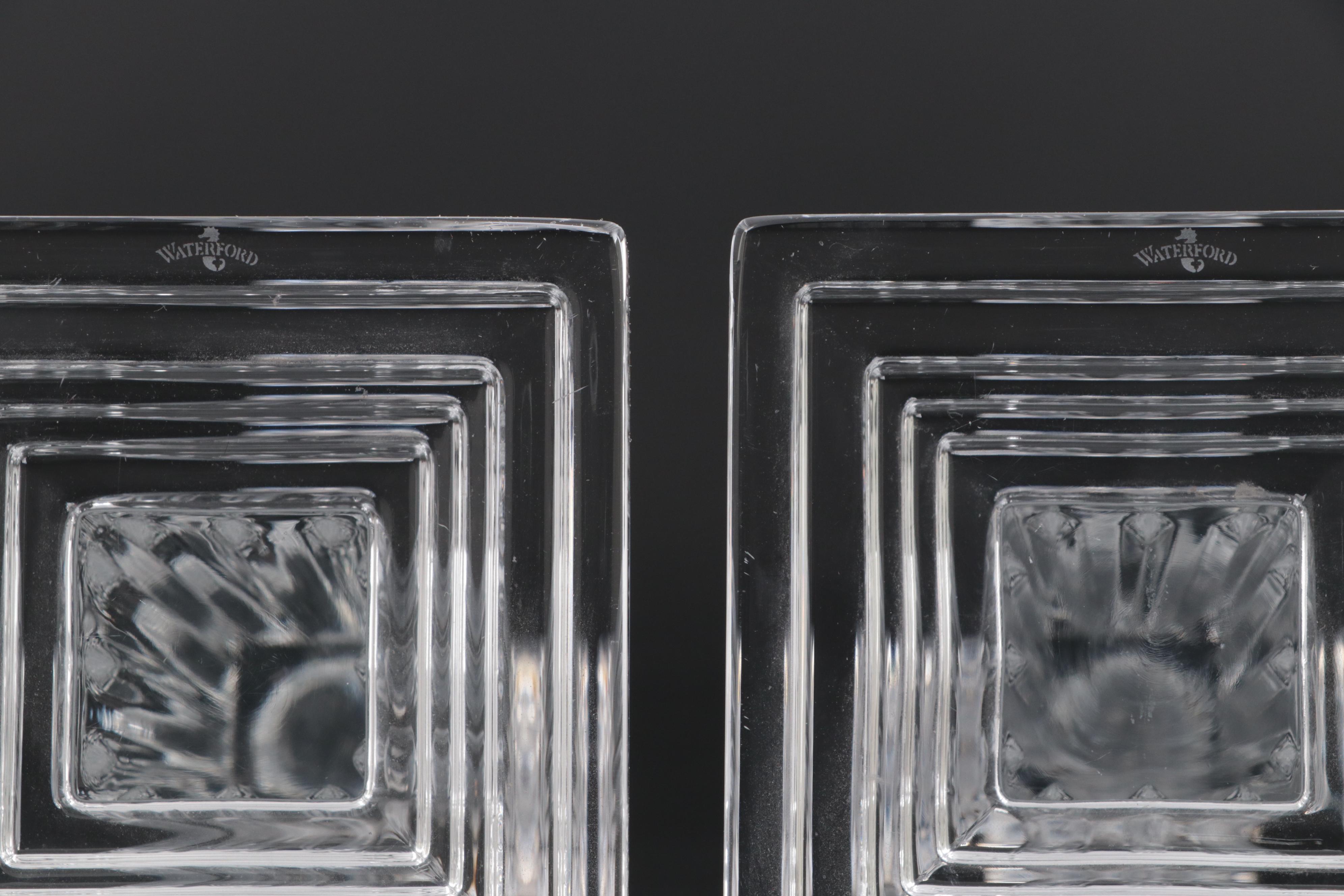 Waterford America's Heritage Collection "George Washington" Crystal Candlesticks