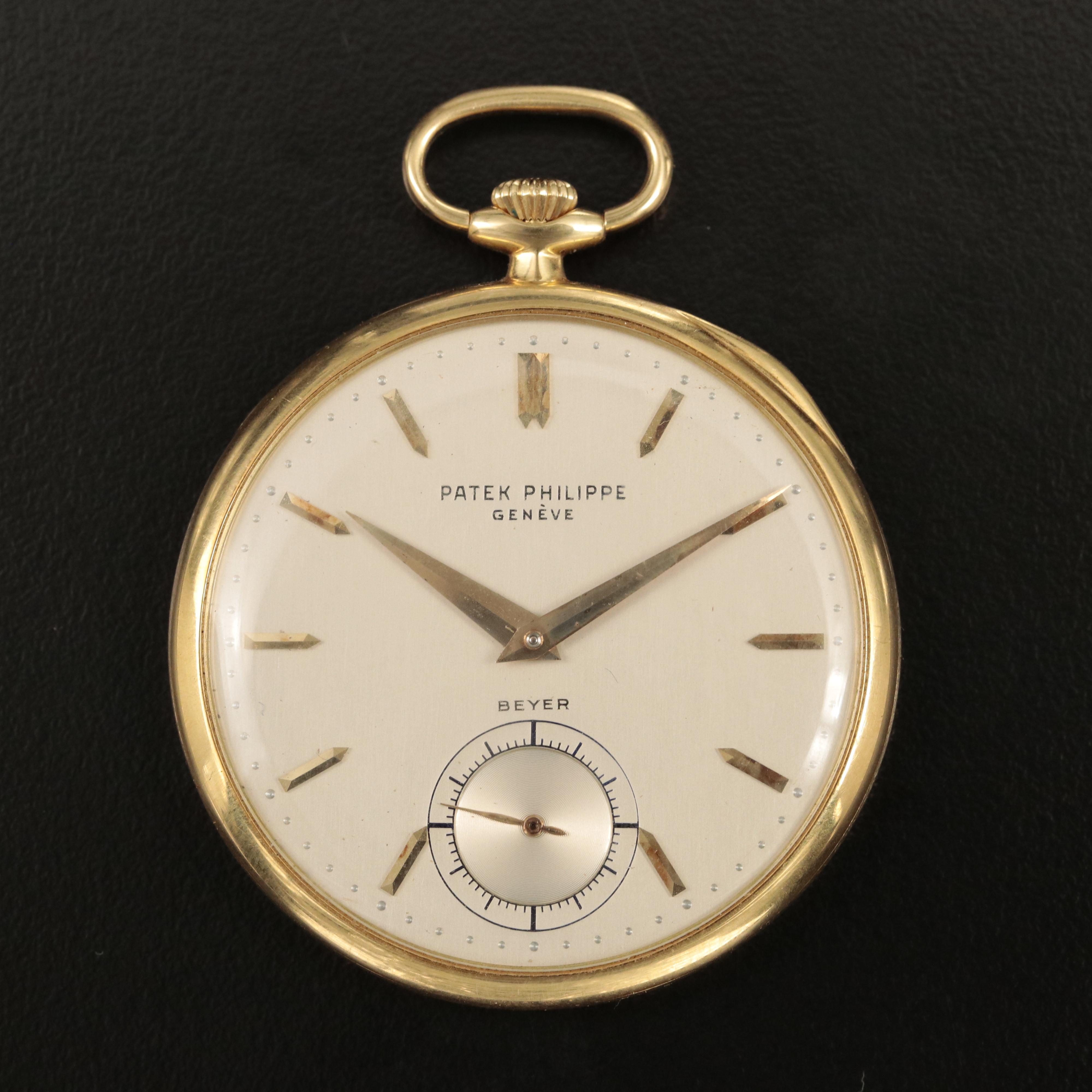 18K Patek Philippe Pocket Watch with Papers