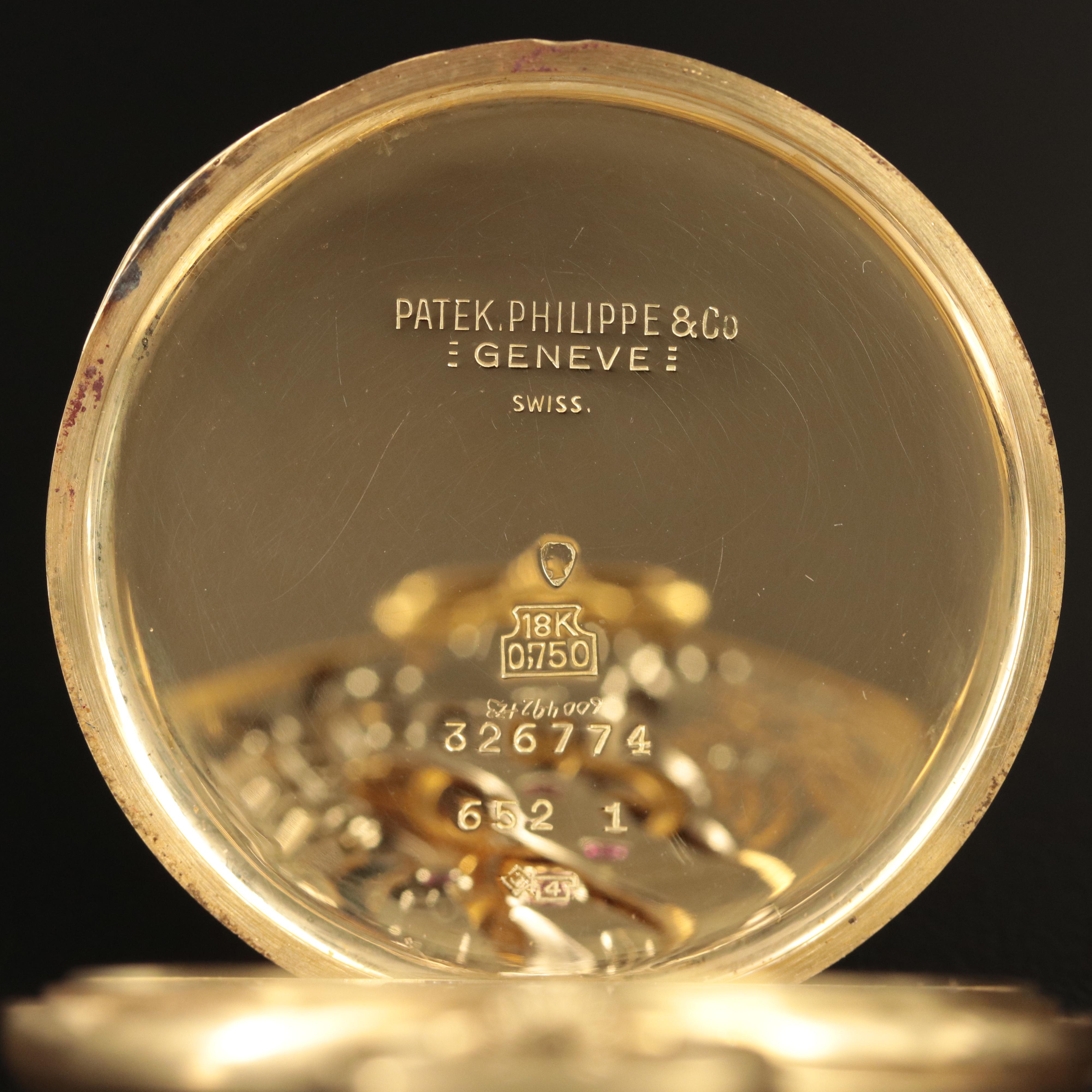 18K Patek Philippe Pocket Watch with Papers