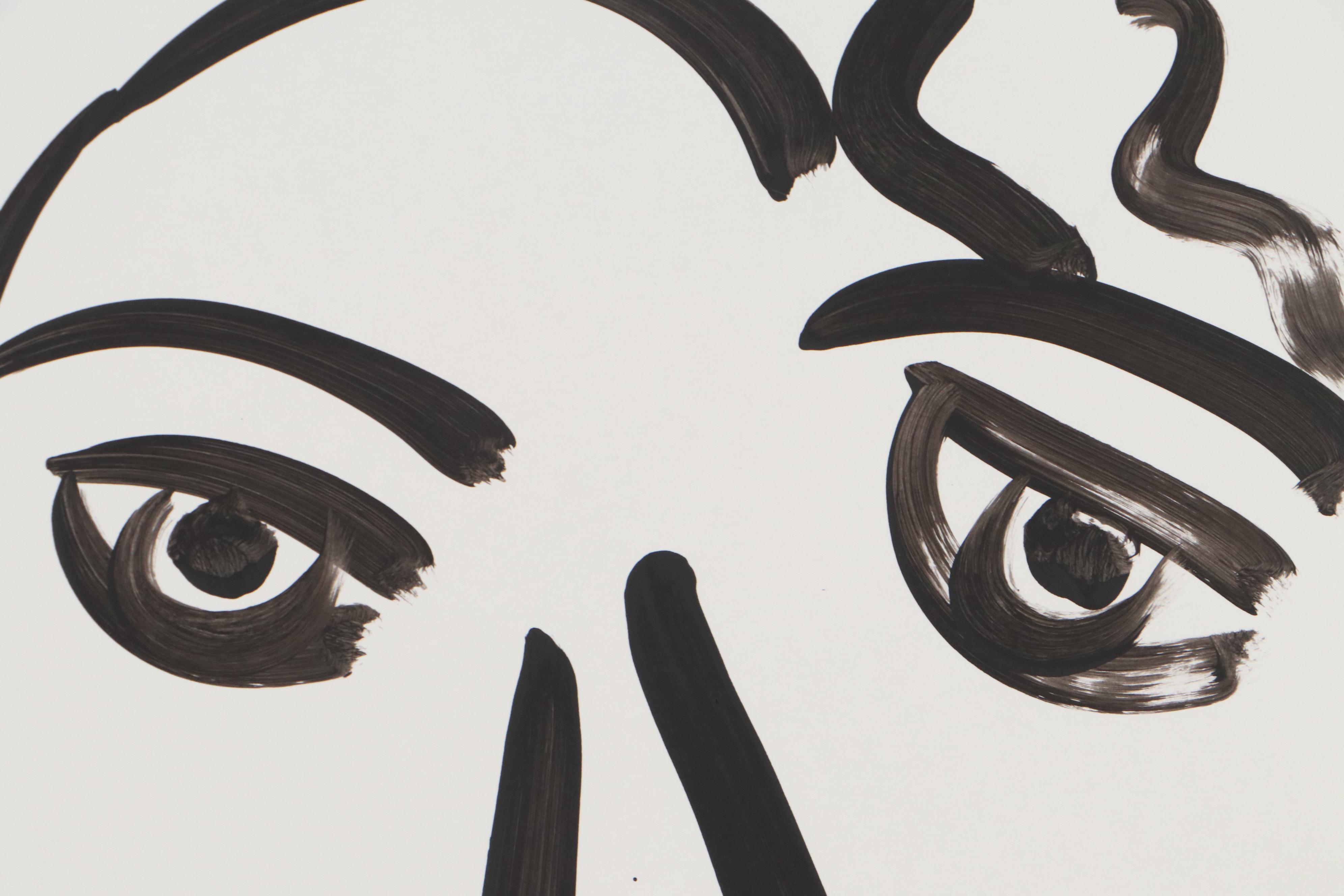 Peter Keil Abstract Portrait Acrylic Painting