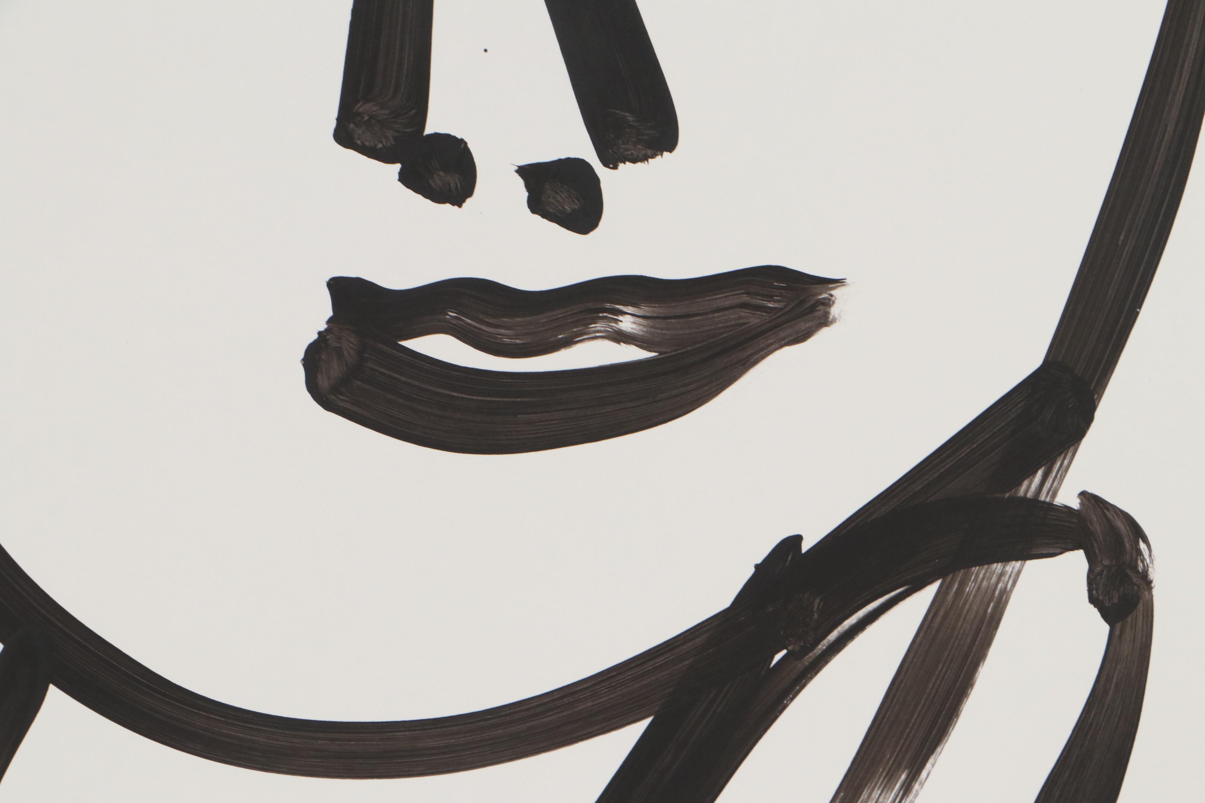 Peter Keil Abstract Portrait Acrylic Painting