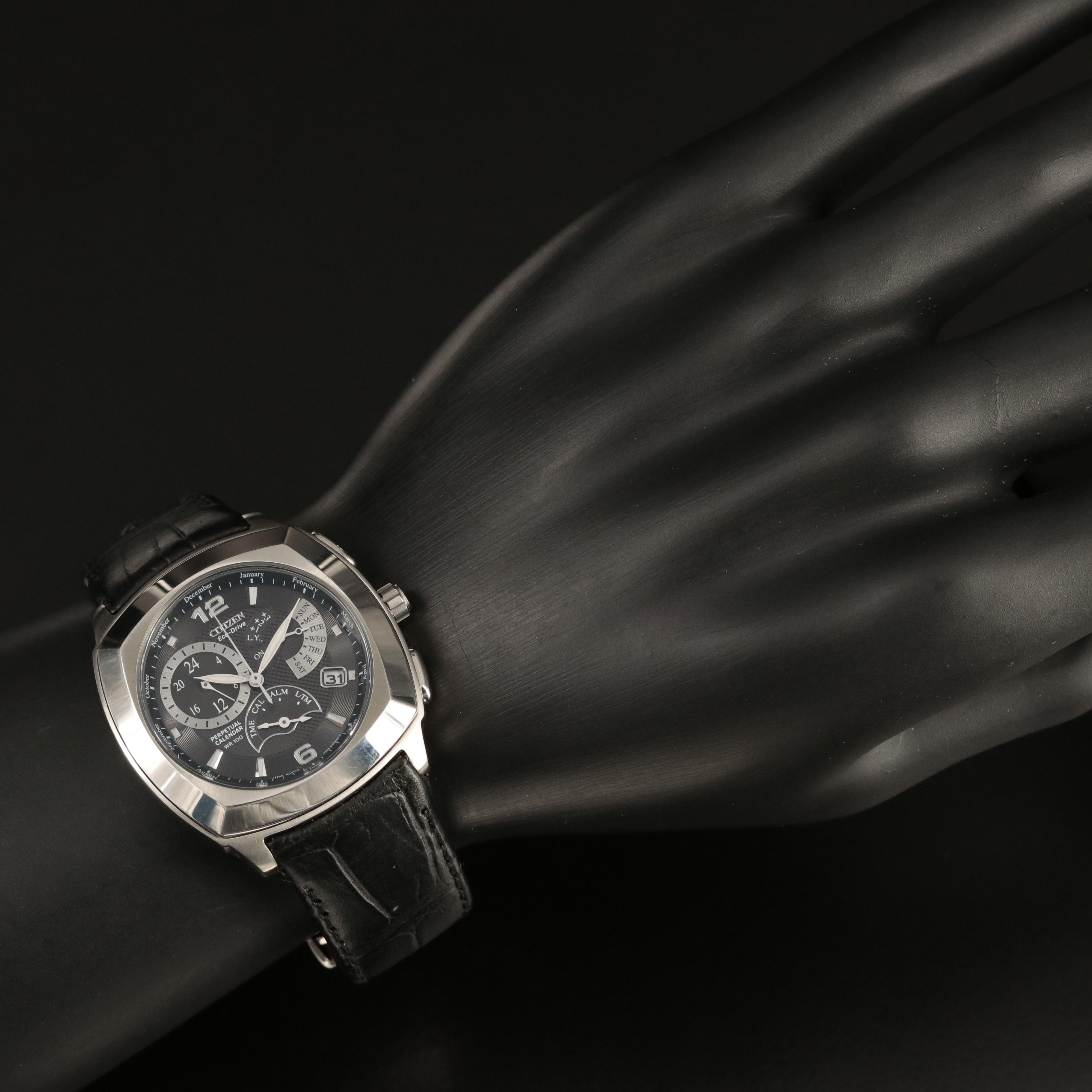Citizen Eco - Drive Perpetual Calendar Cushion Shaped Watch
