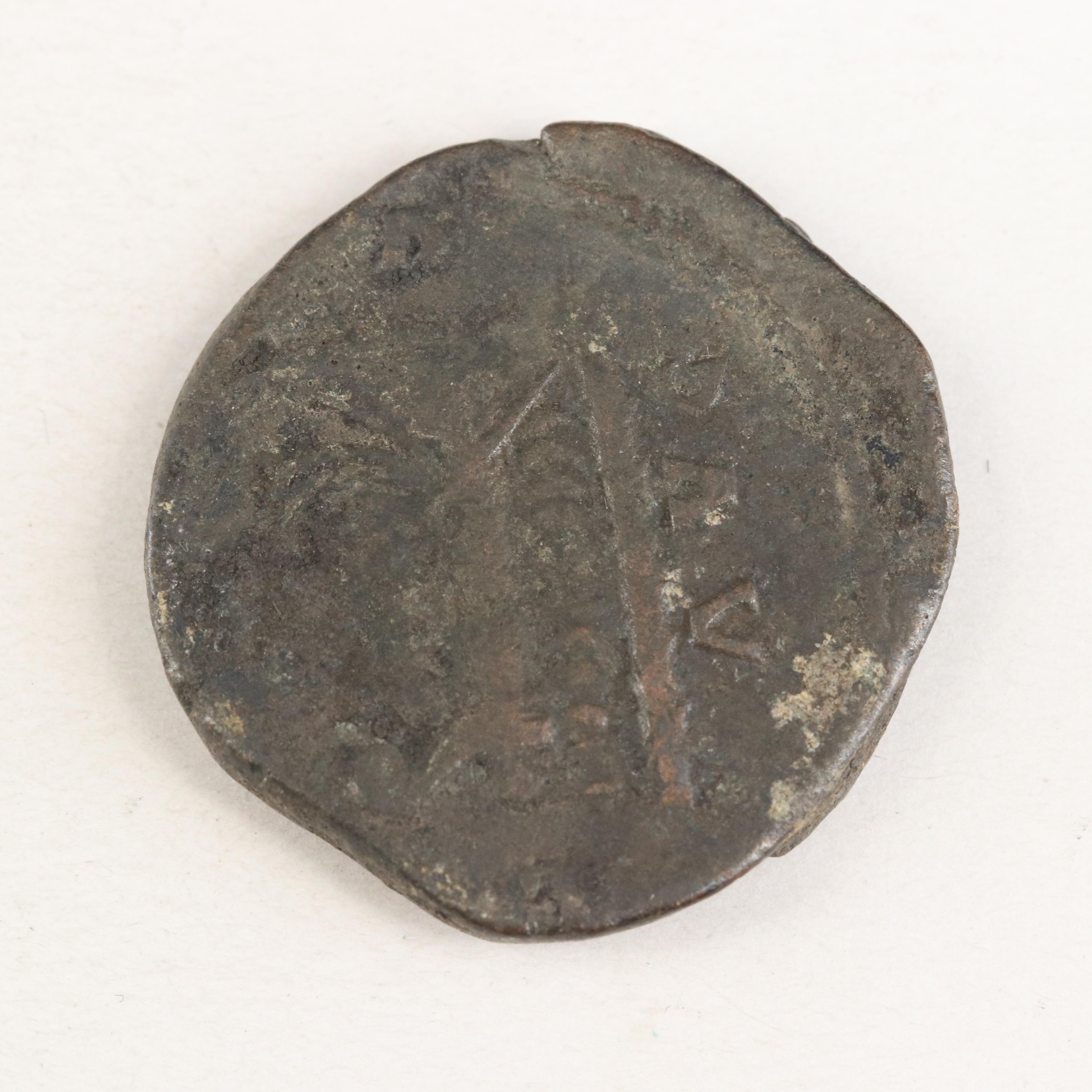 Ancient Roman Imperial AE26 Coin of Postumus, ca. 260 AD