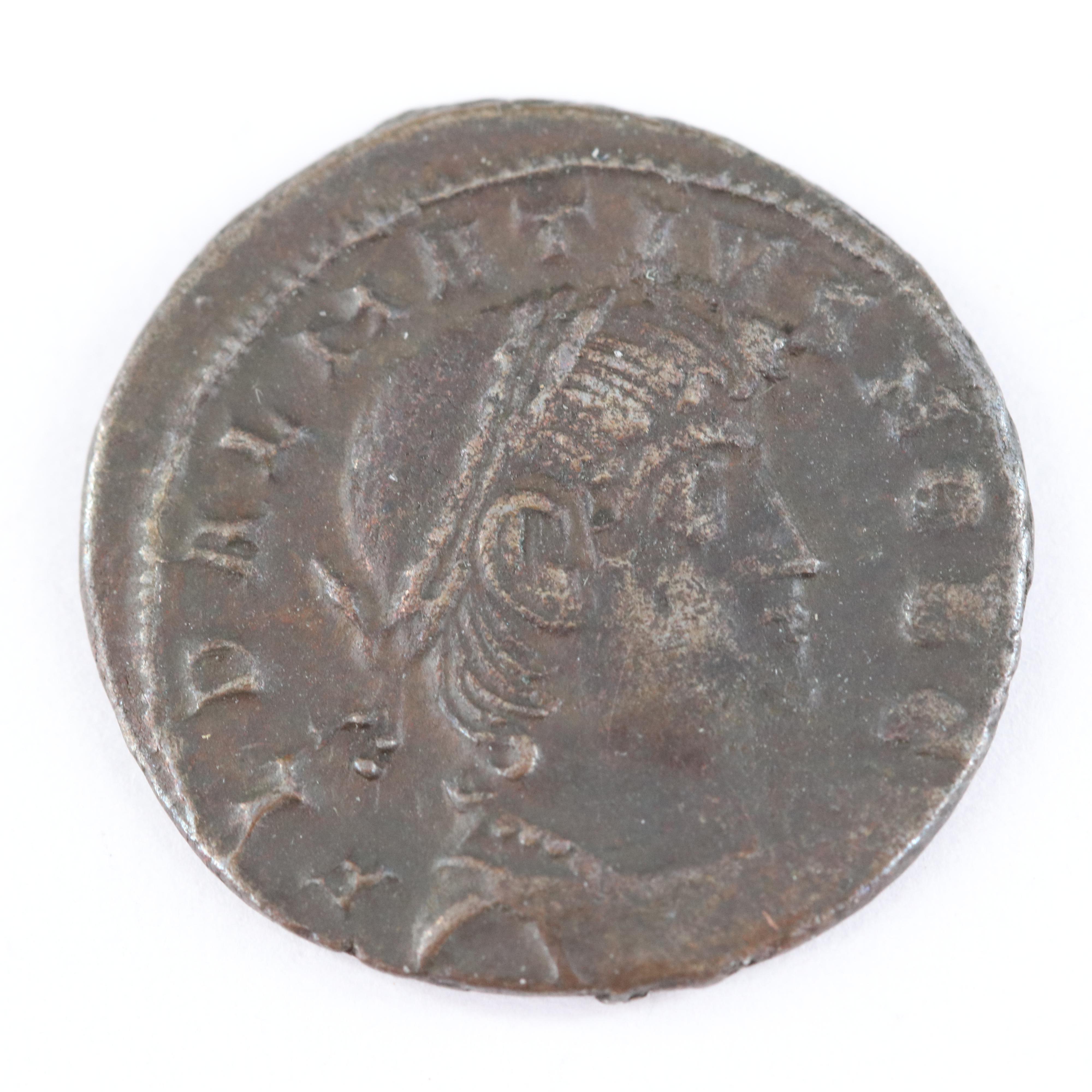 Ancient Roman Imperial AE3 Coin of Delmatius, ca. 335 AD