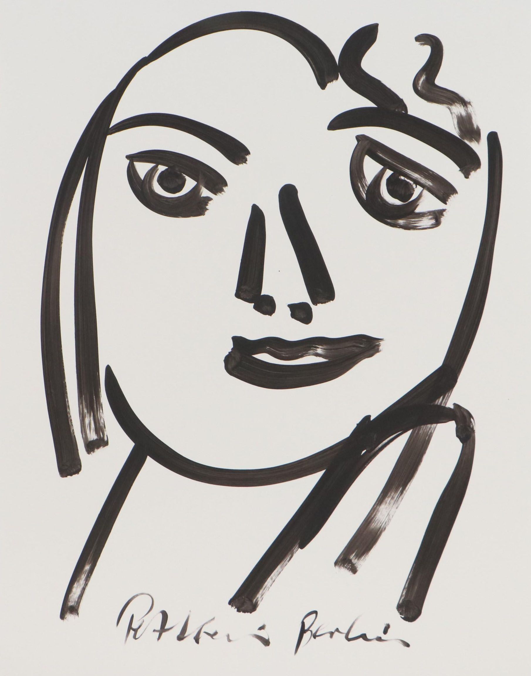 Peter Keil Abstract Portrait Acrylic Painting