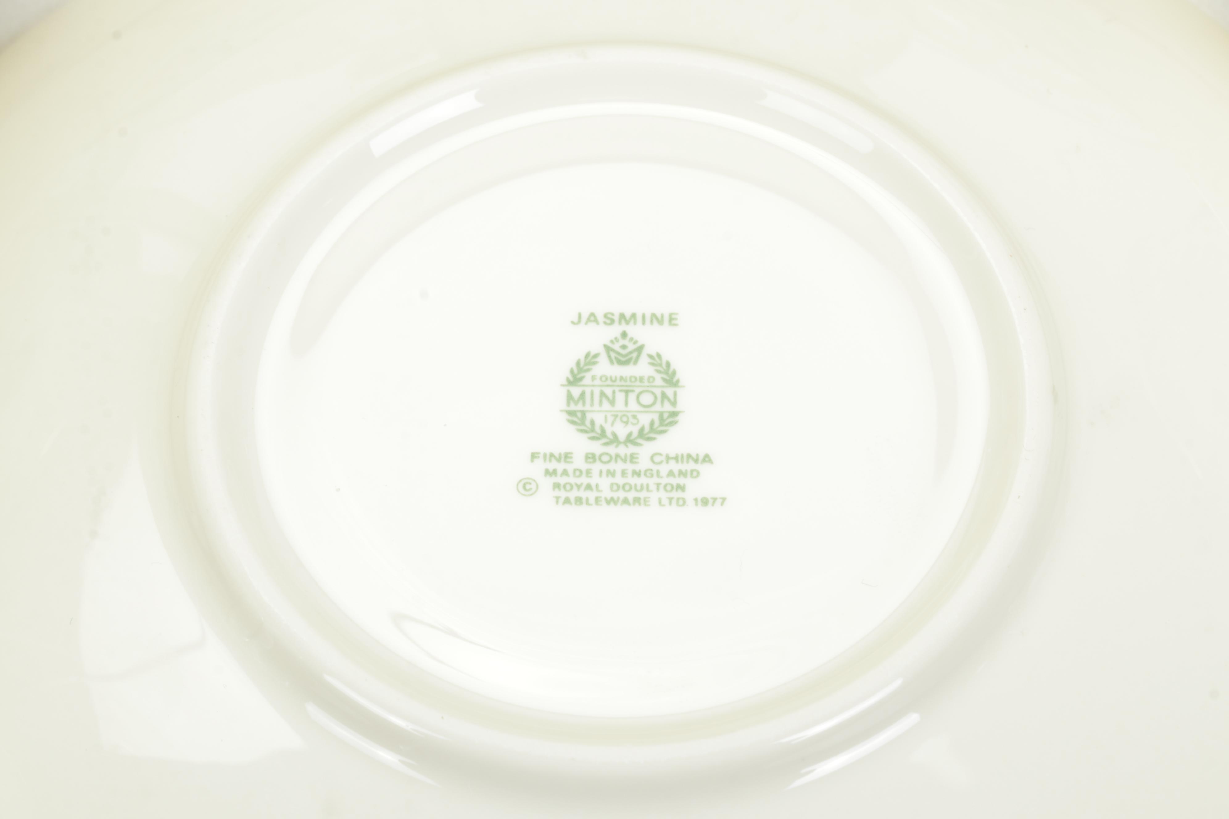 Minton "Jasmine" Bone China Dinnerware, Late 20th Century