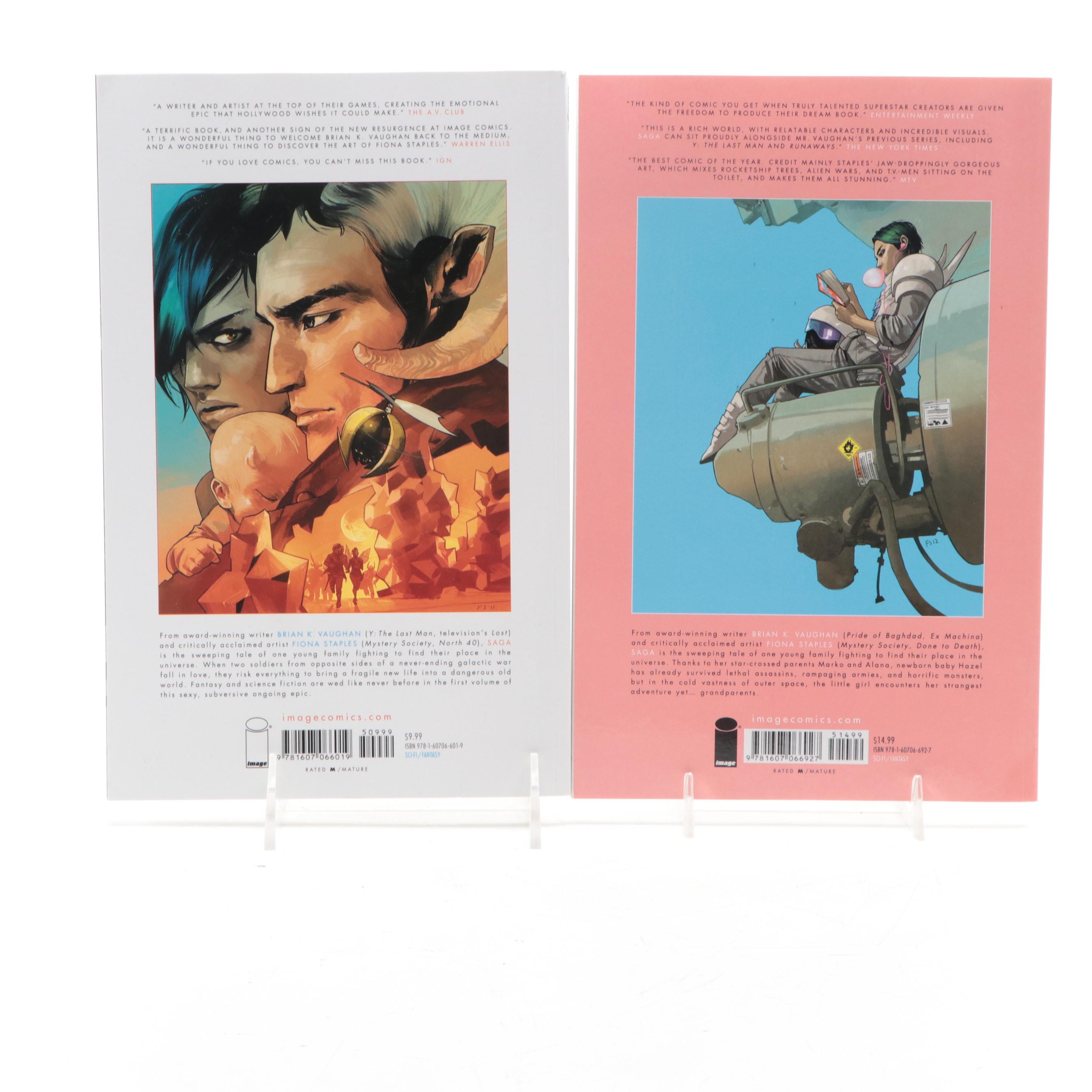 "Saga" Vol. 1 and 2 by Brian K. Vaughan and Fiona Staples, 2013