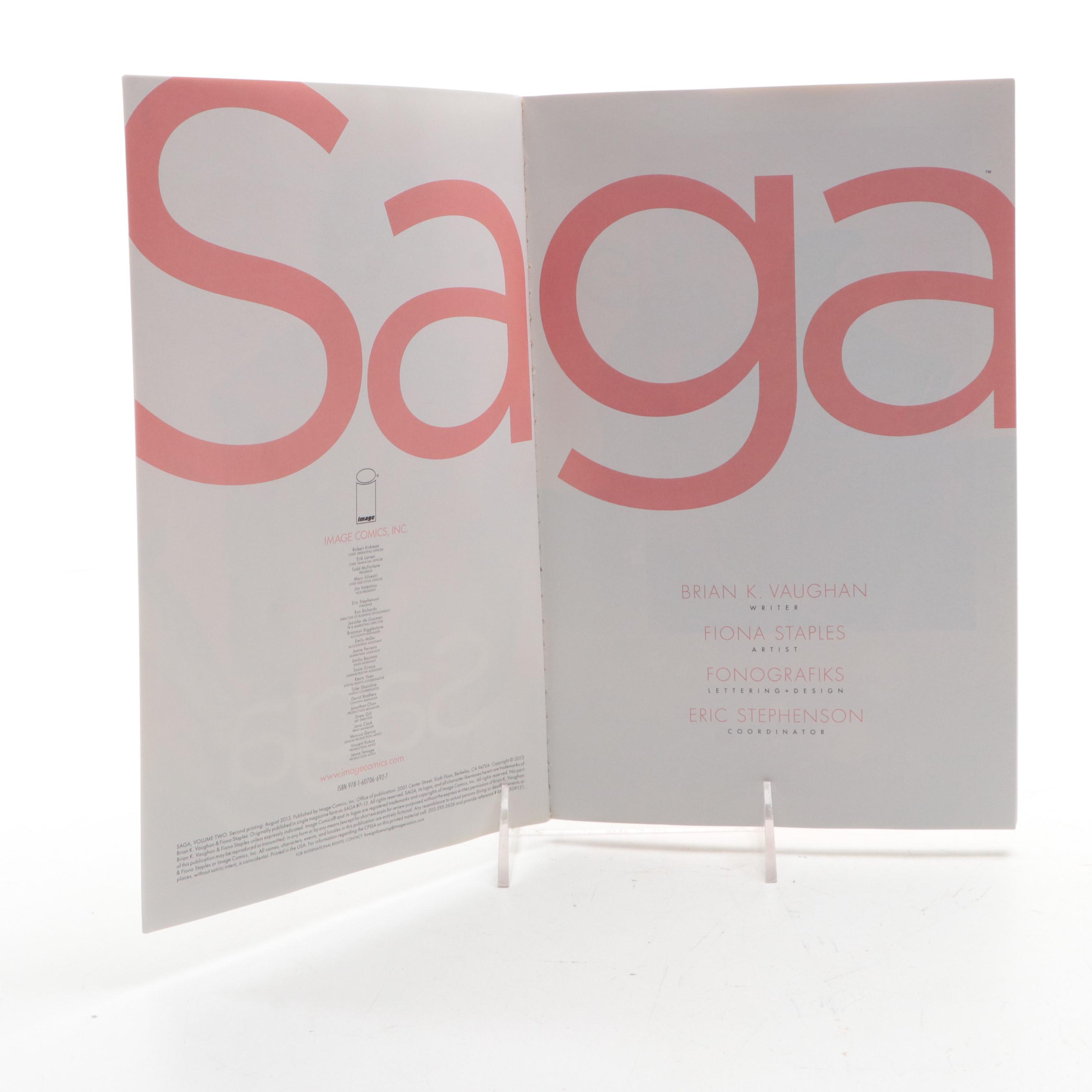 "Saga" Vol. 1 and 2 by Brian K. Vaughan and Fiona Staples, 2013