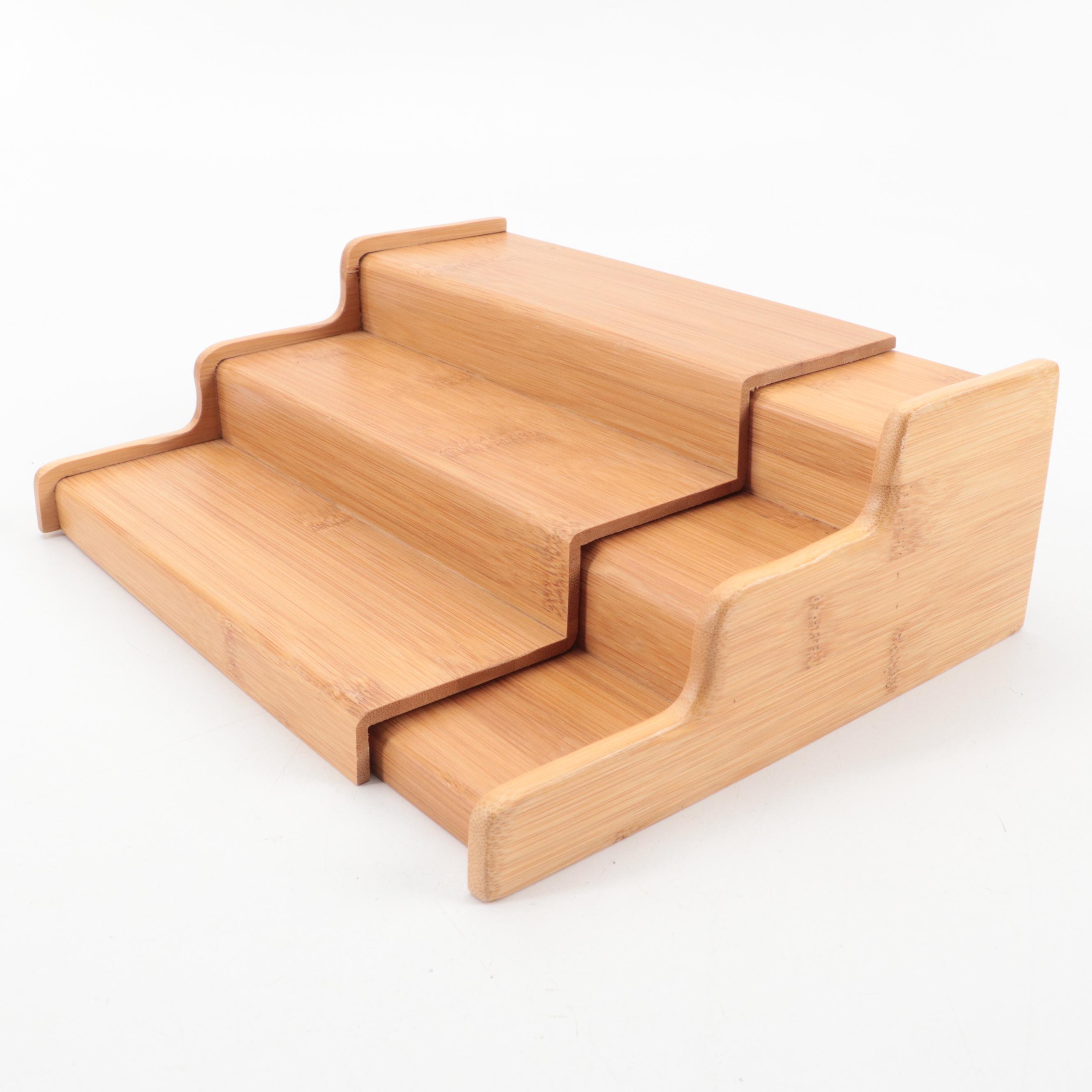 Japanese Hand-Carved Bone and Resin Figural Netsuke with Stand