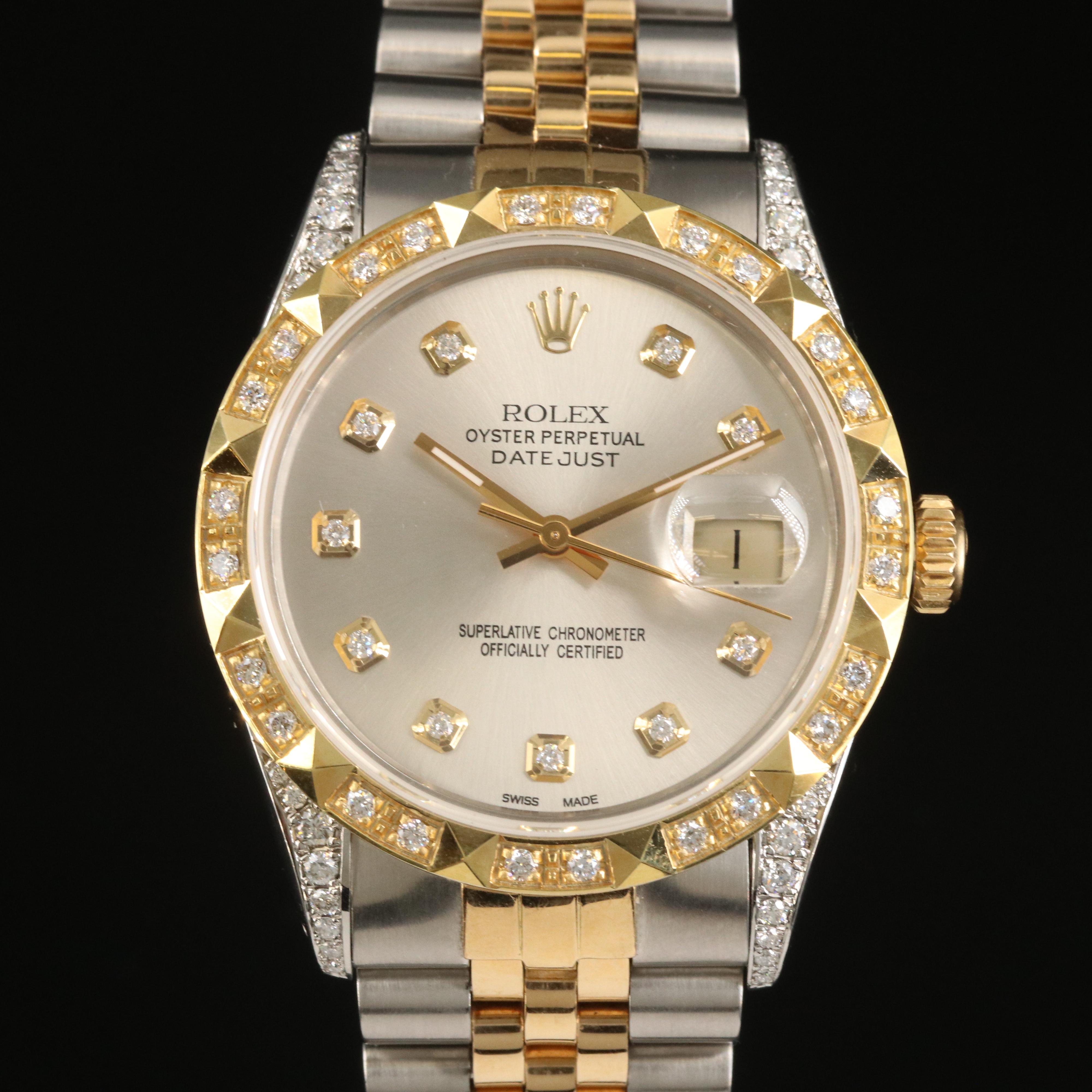 1985 Rolex 1.04 CTW Diamond Datejust Watch