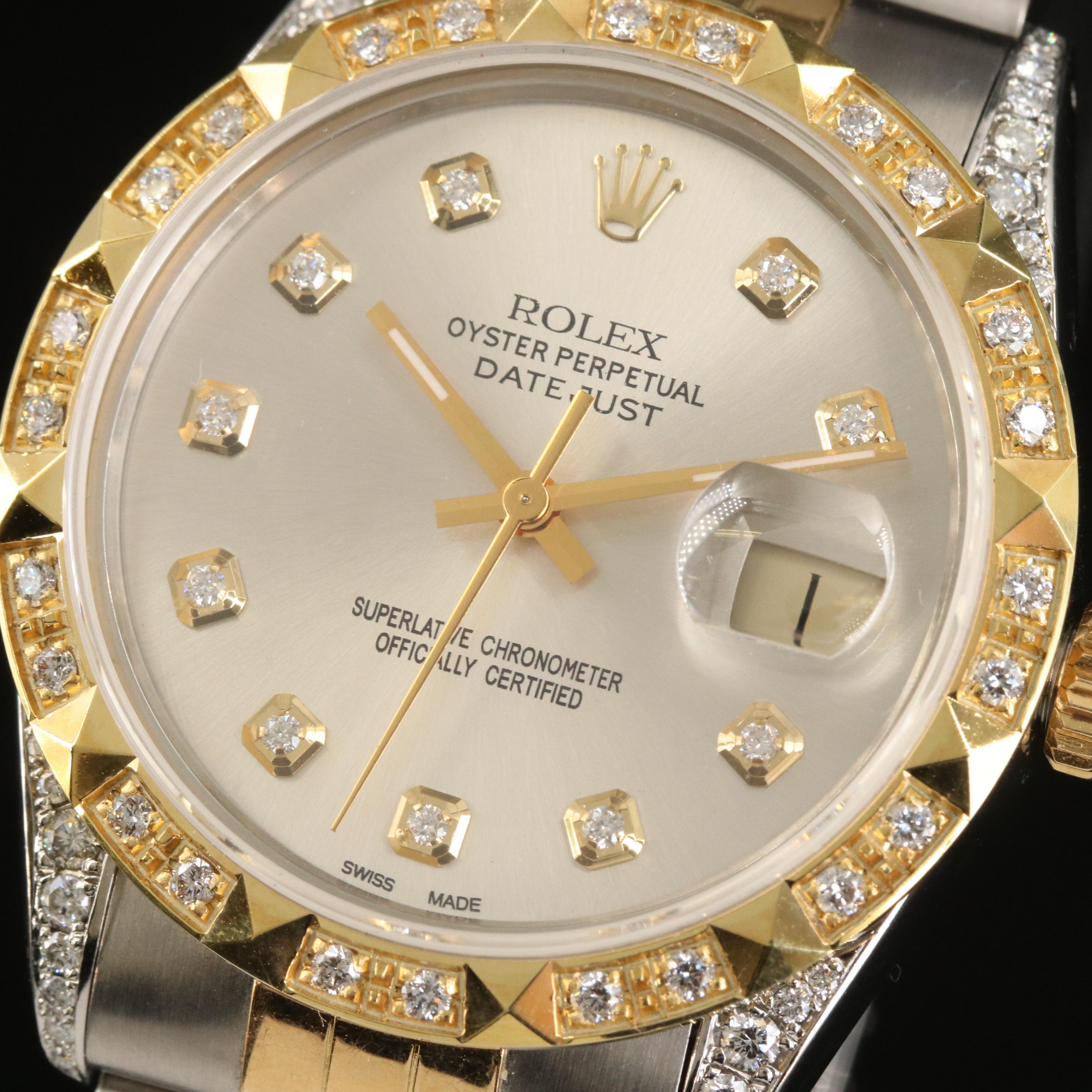 1985 Rolex 1.04 CTW Diamond Datejust Watch