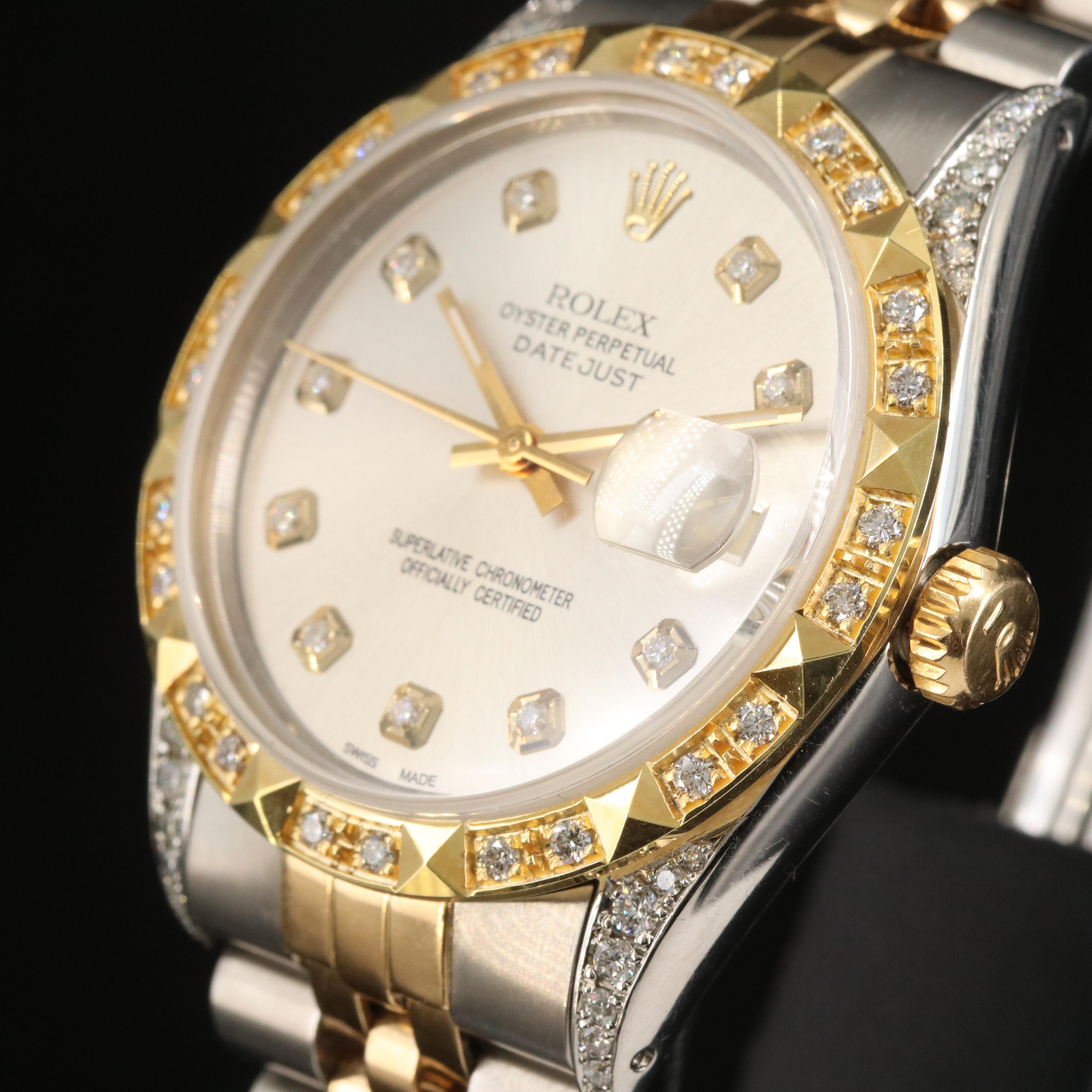1985 Rolex 1.04 CTW Diamond Datejust Watch