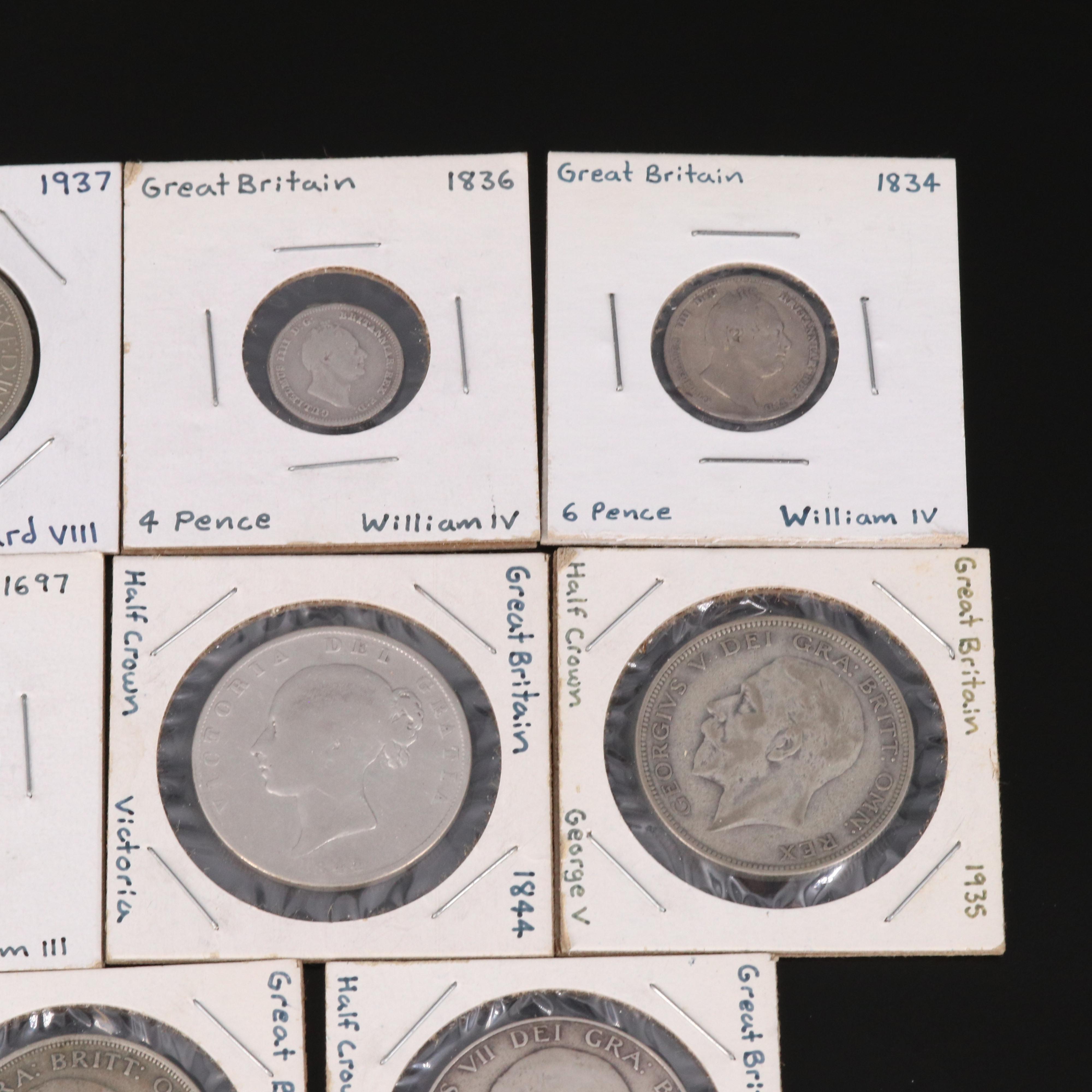 Collection of Ten English Silver Coins