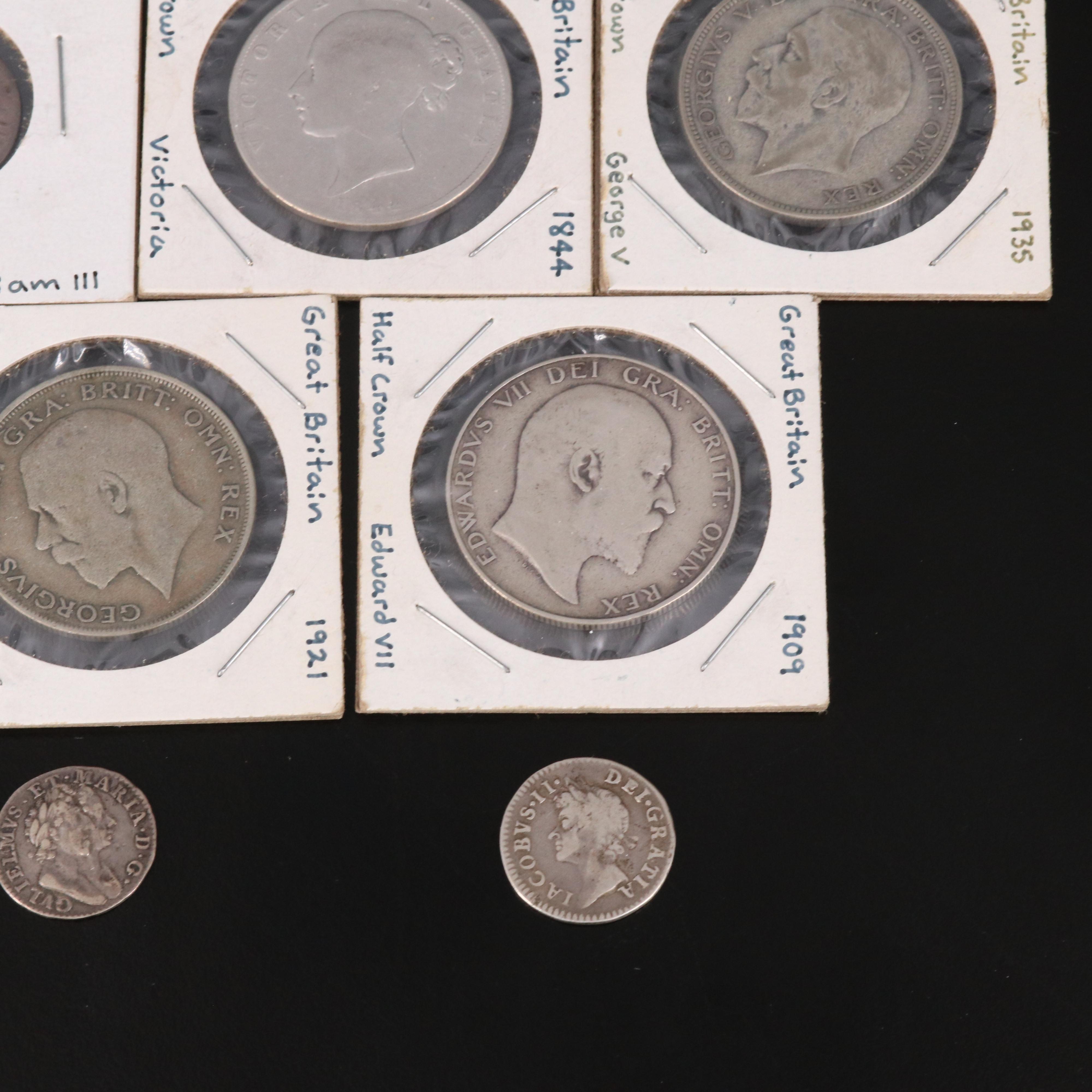 Collection of Ten English Silver Coins