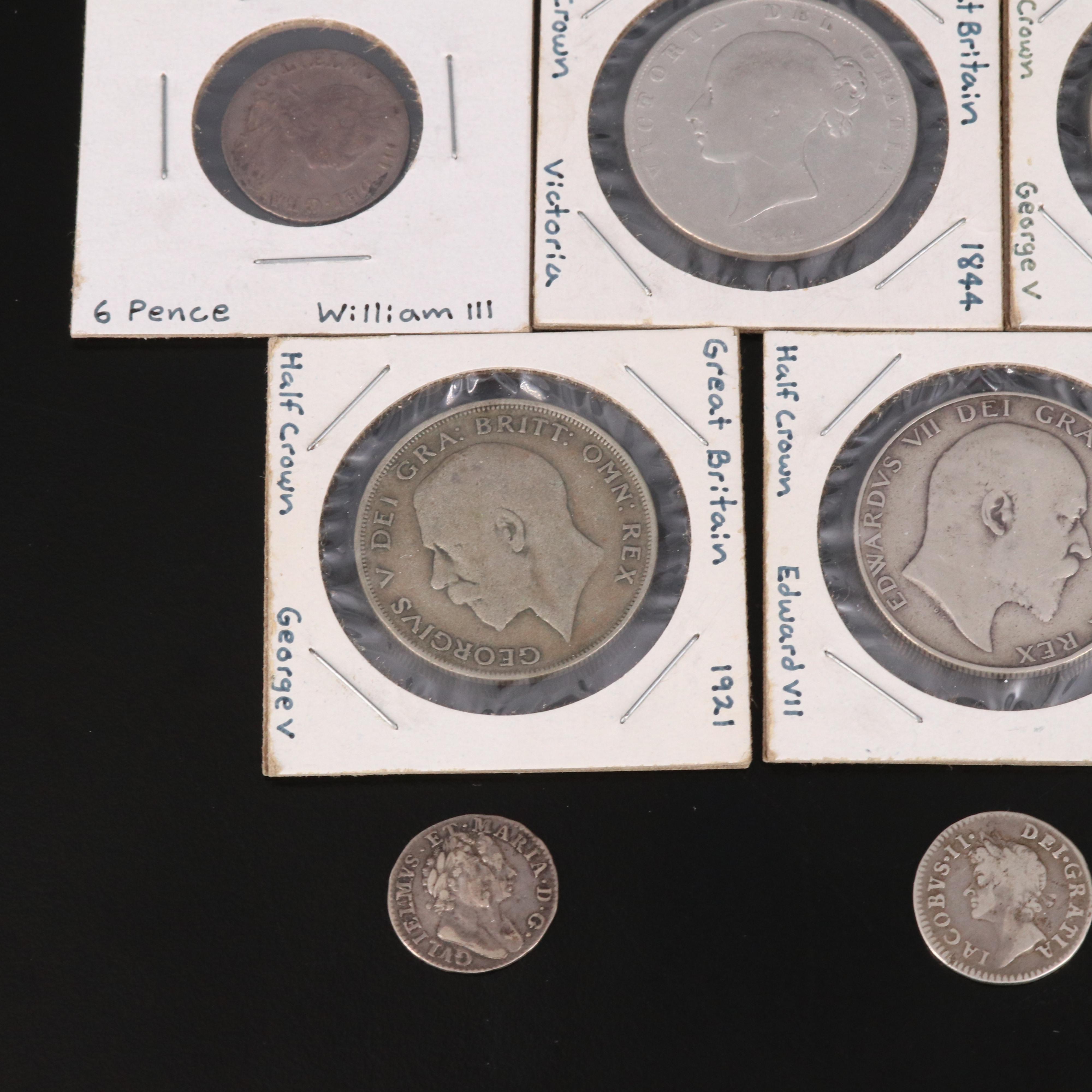 Collection of Ten English Silver Coins