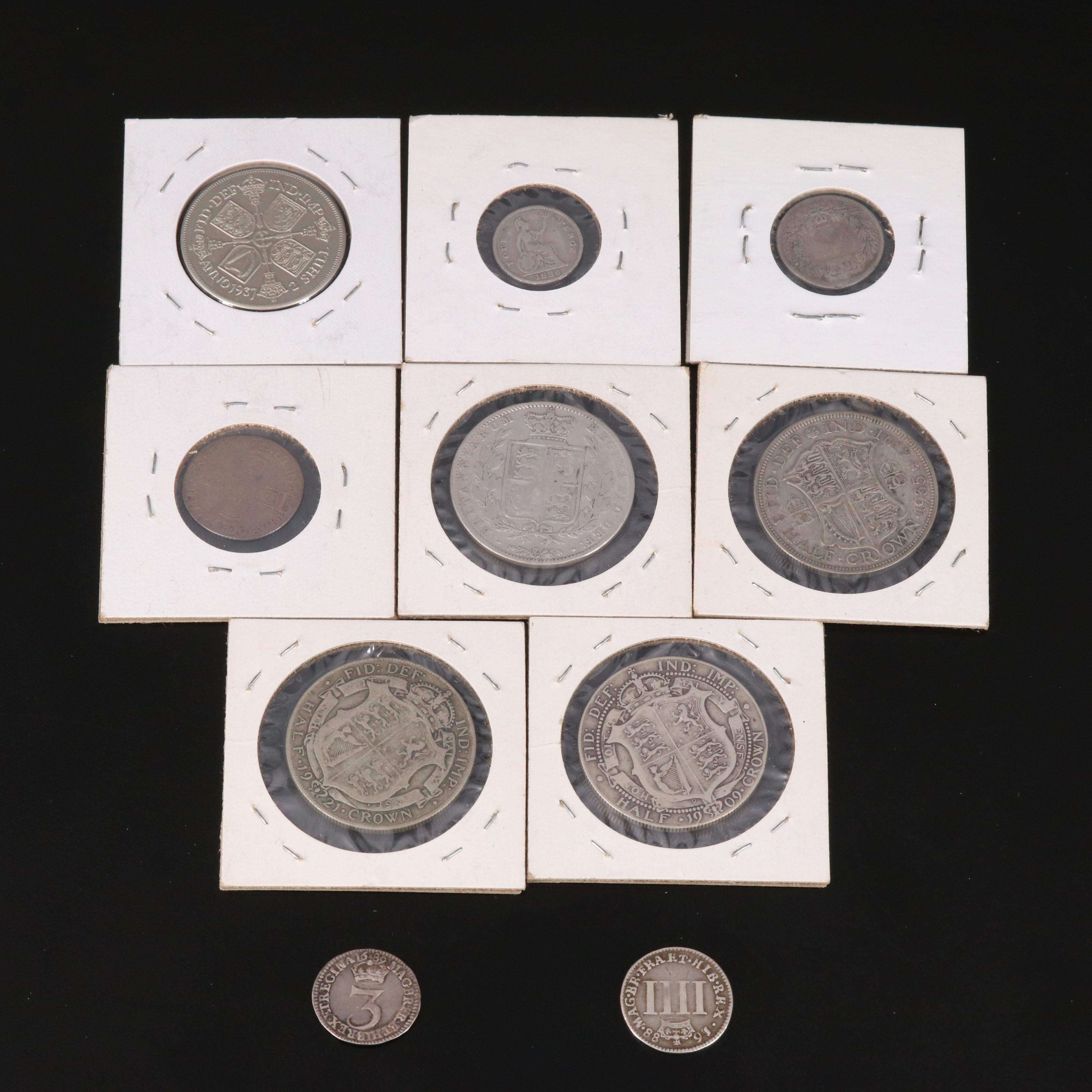 Collection of Ten English Silver Coins
