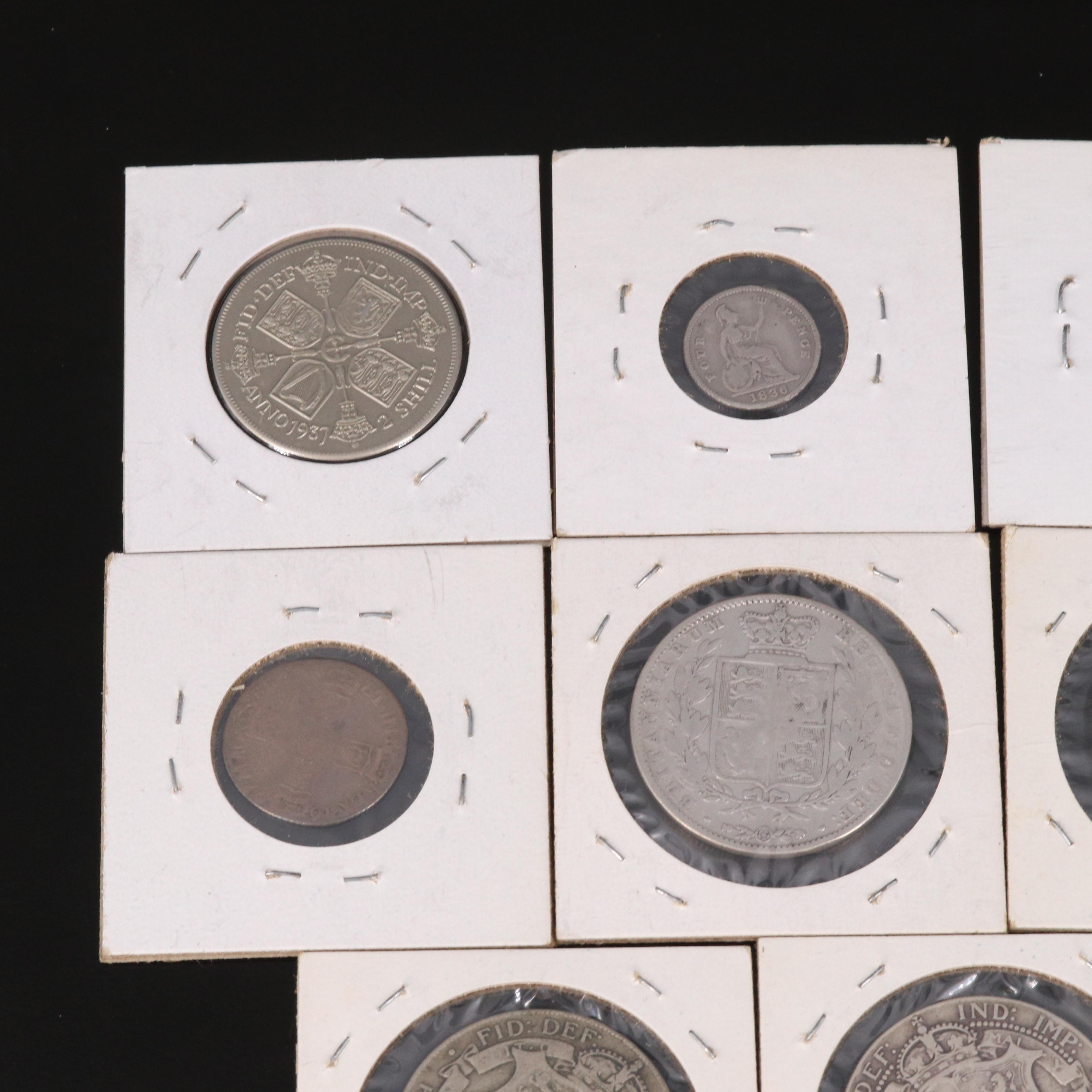 Collection of Ten English Silver Coins