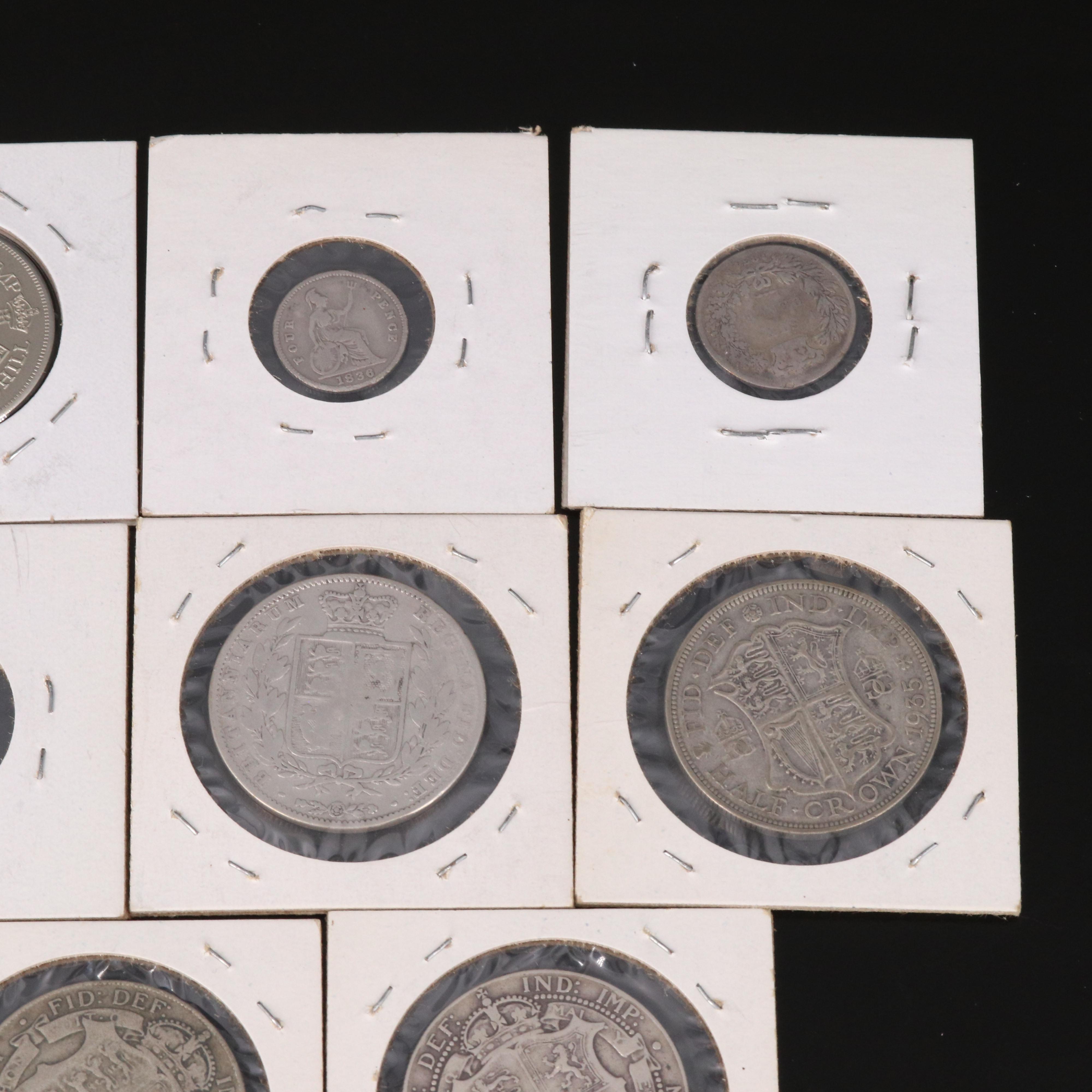 Collection of Ten English Silver Coins