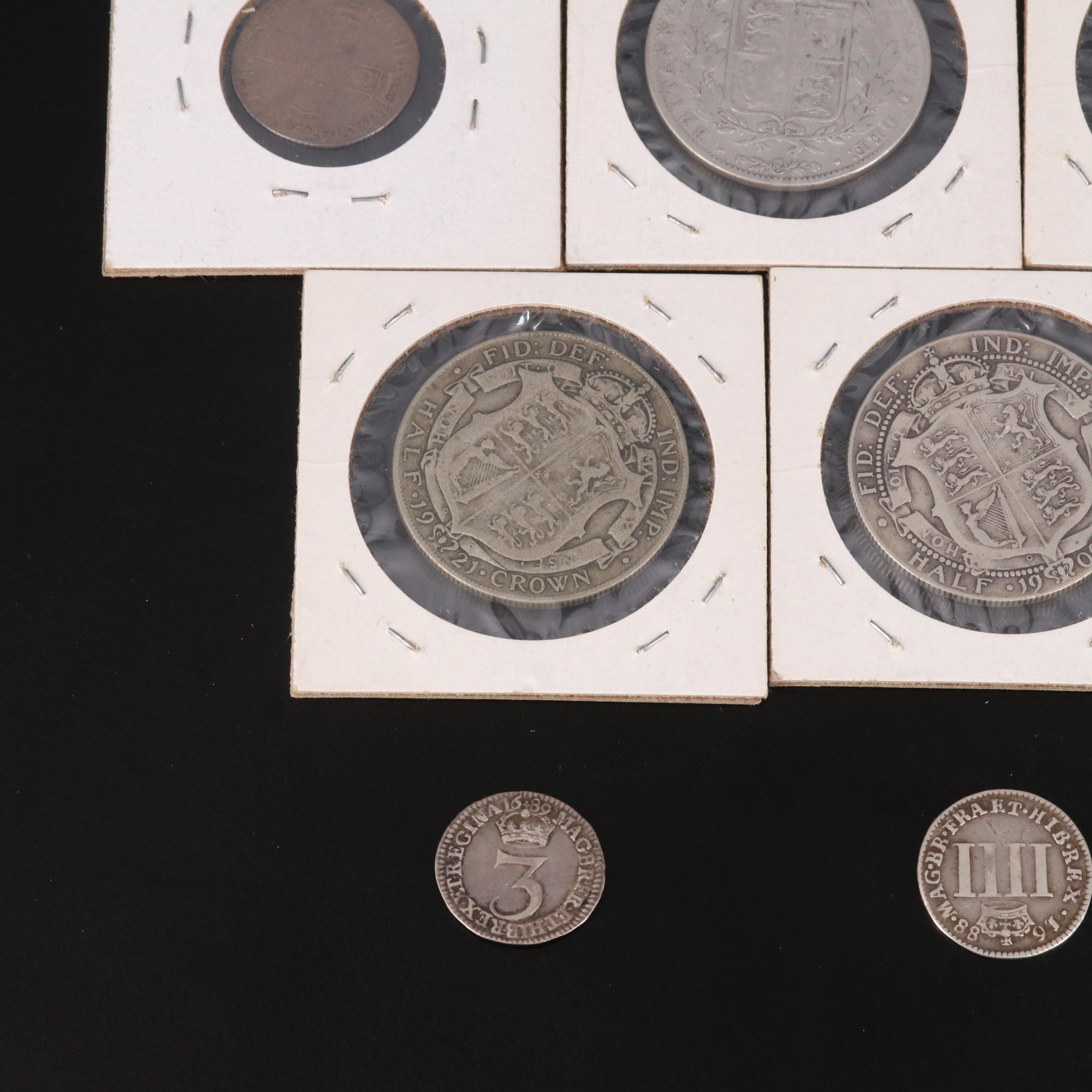 Collection of Ten English Silver Coins