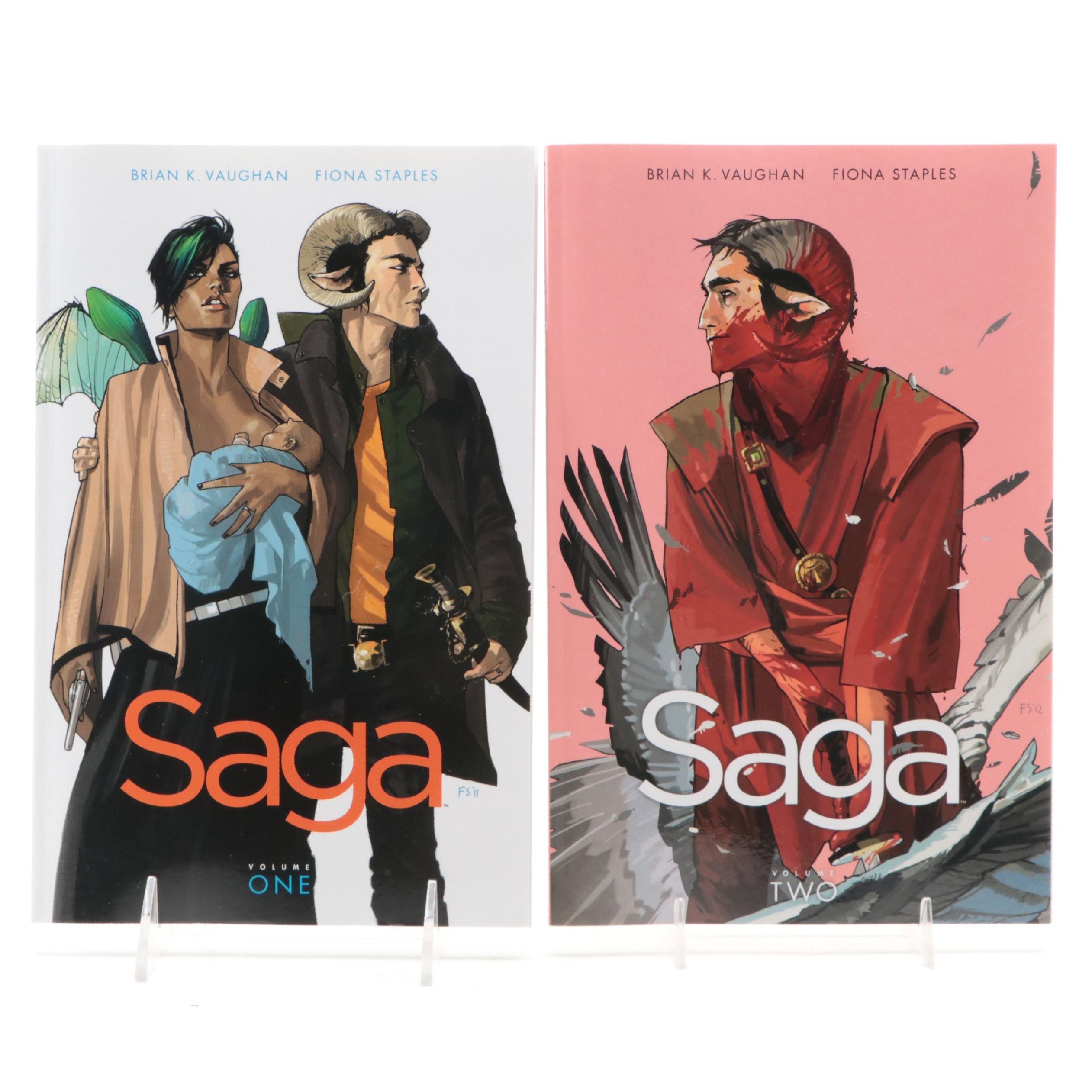 "Saga" Vol. 1 and 2 by Brian K. Vaughan and Fiona Staples, 2013
