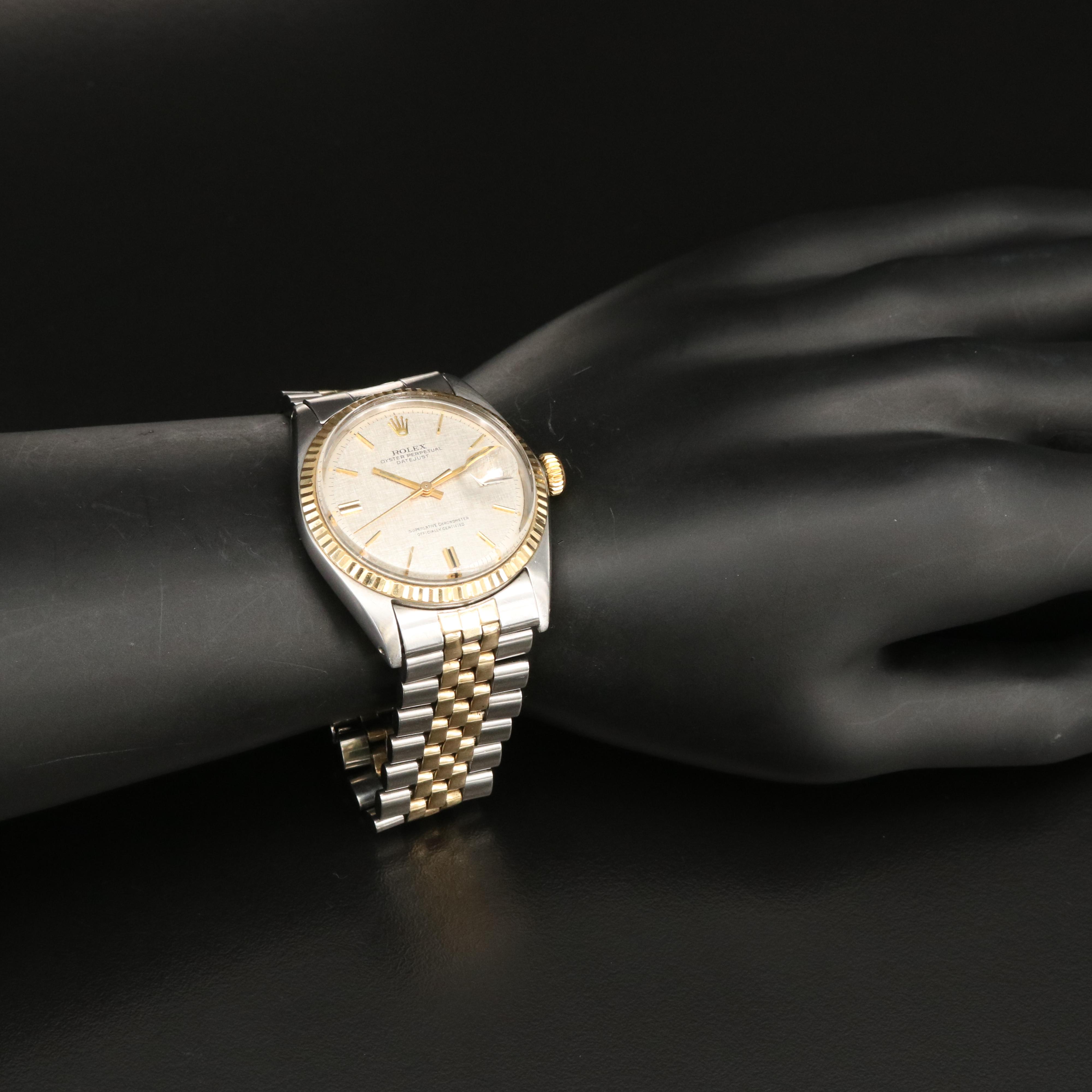 1968 Rolex Oyster Perpetual Datejust Pie Pan Dial Watch