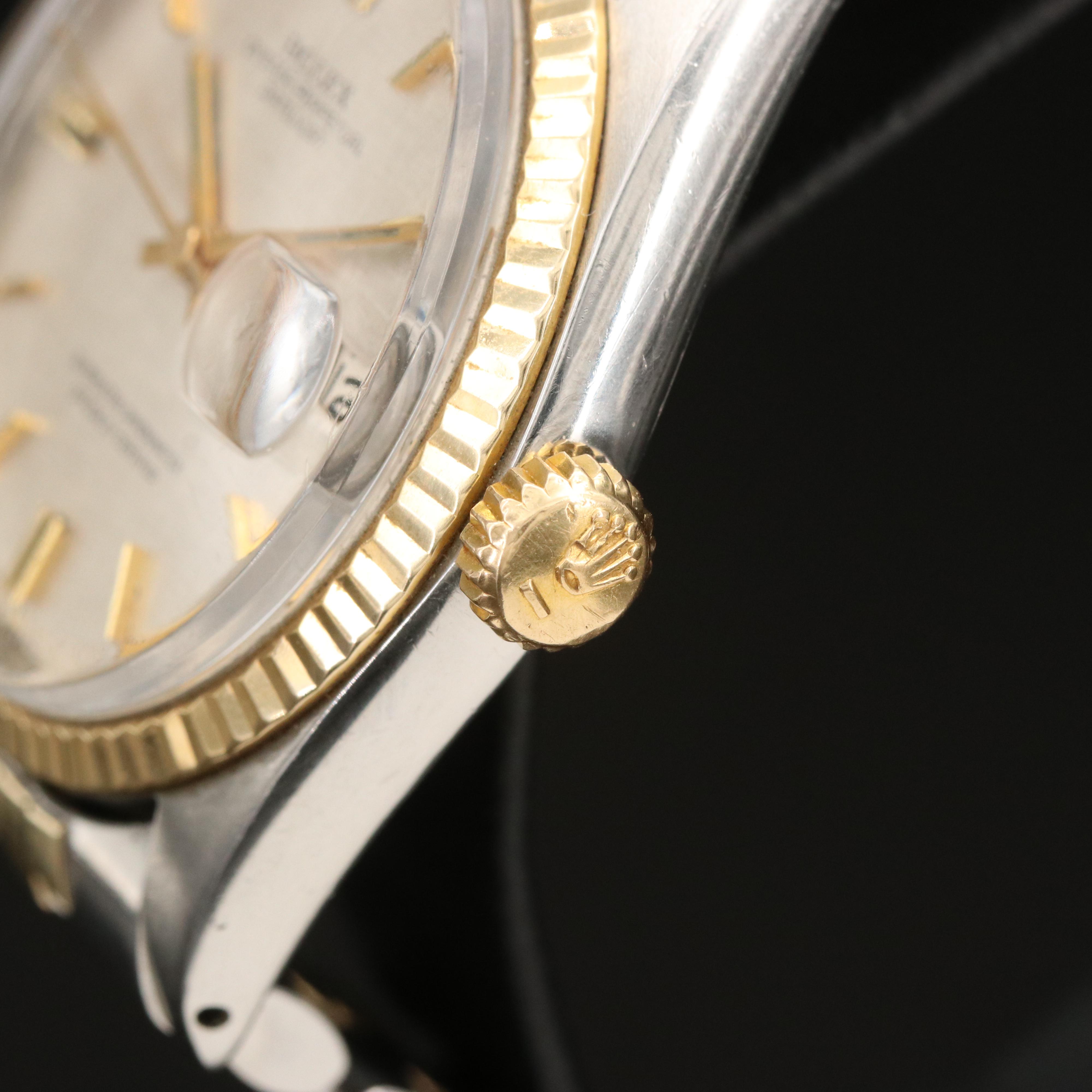 1968 Rolex Oyster Perpetual Datejust Pie Pan Dial Watch
