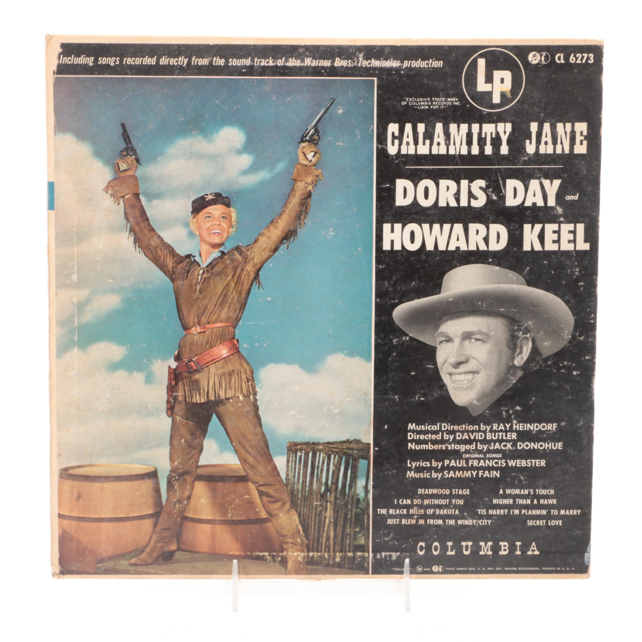 Doris Day and Howard Keel "Calamity Jane" and Other Soundtrack Vinyl Records