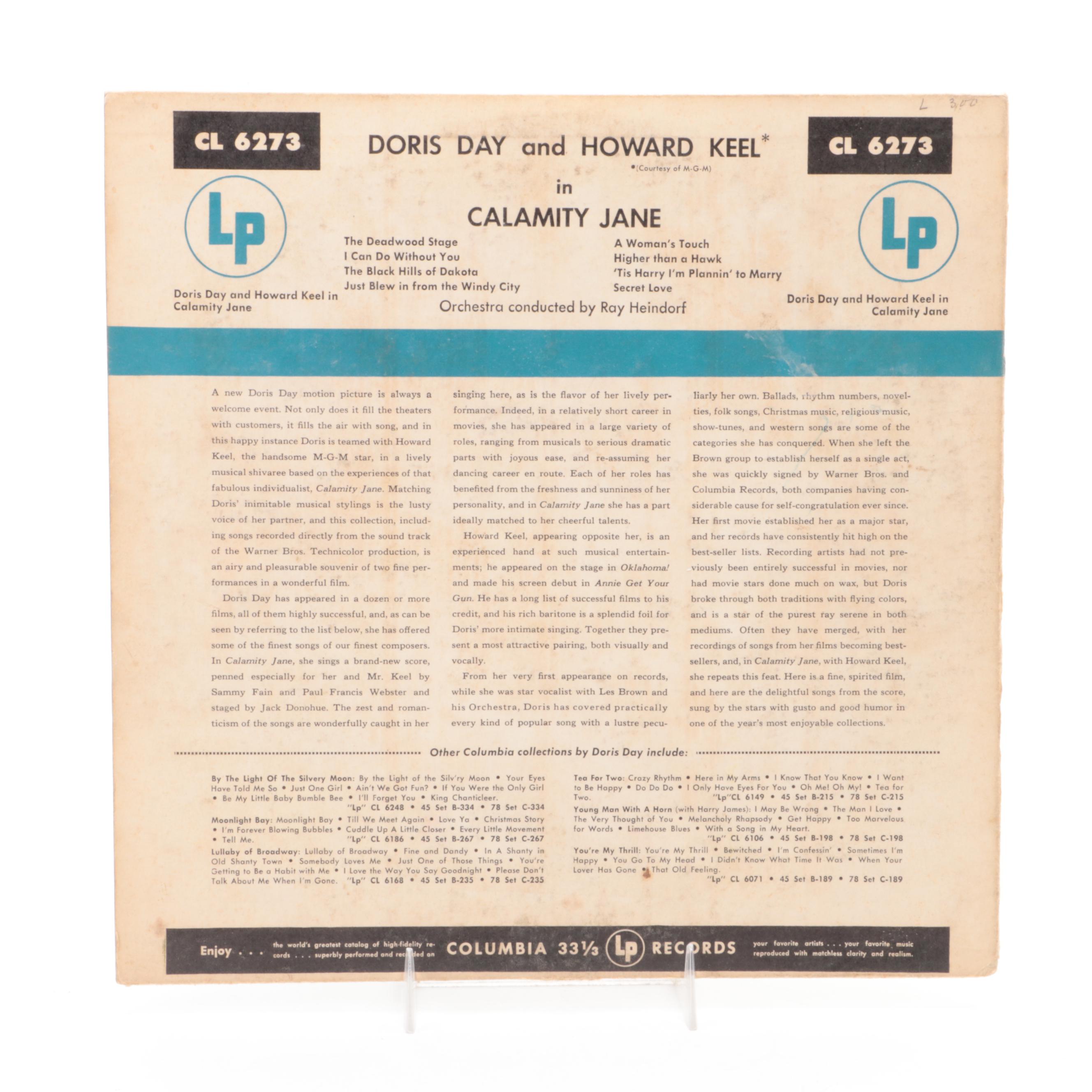 Doris Day and Howard Keel "Calamity Jane" and Other Soundtrack Vinyl Records