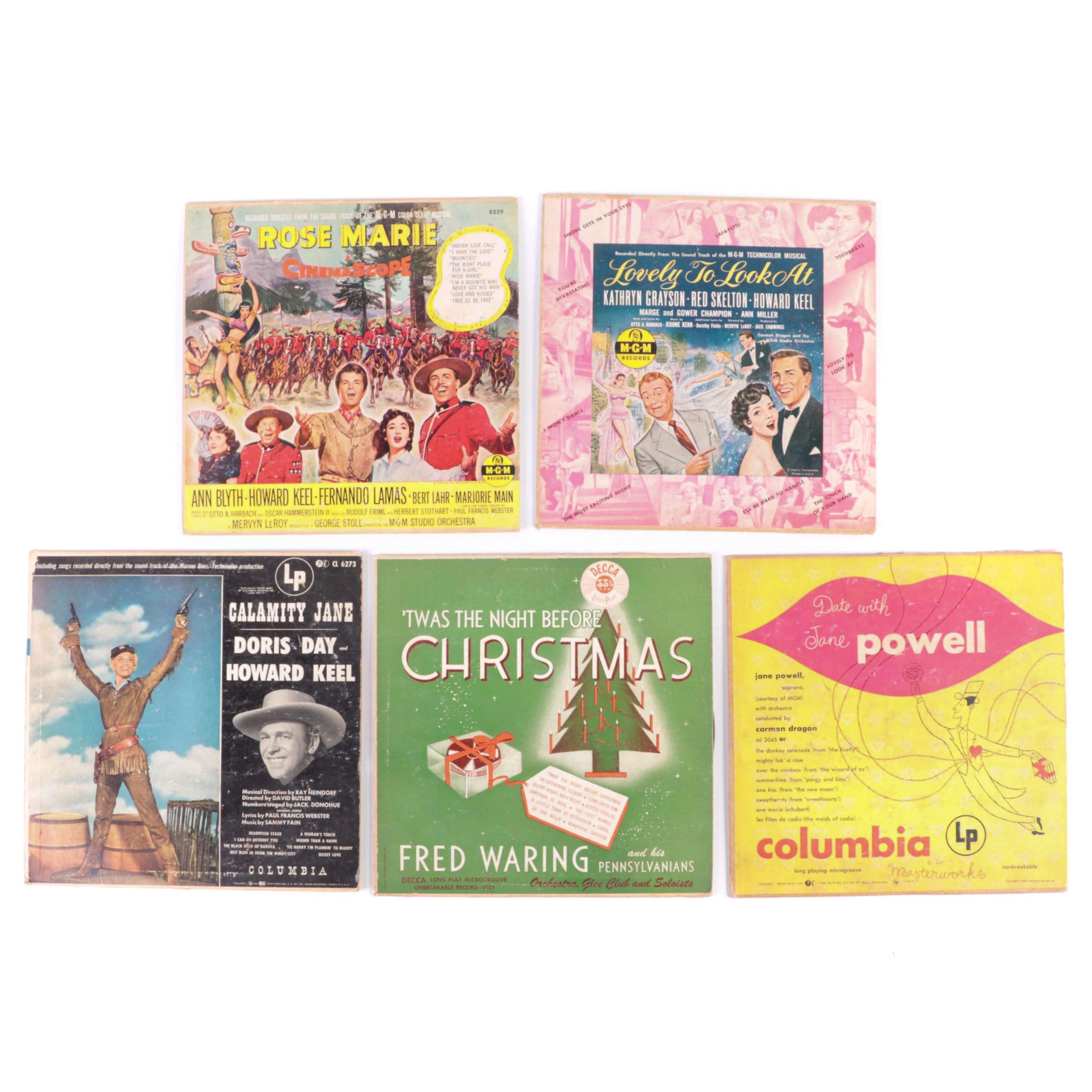 Doris Day and Howard Keel "Calamity Jane" and Other Soundtrack Vinyl Records