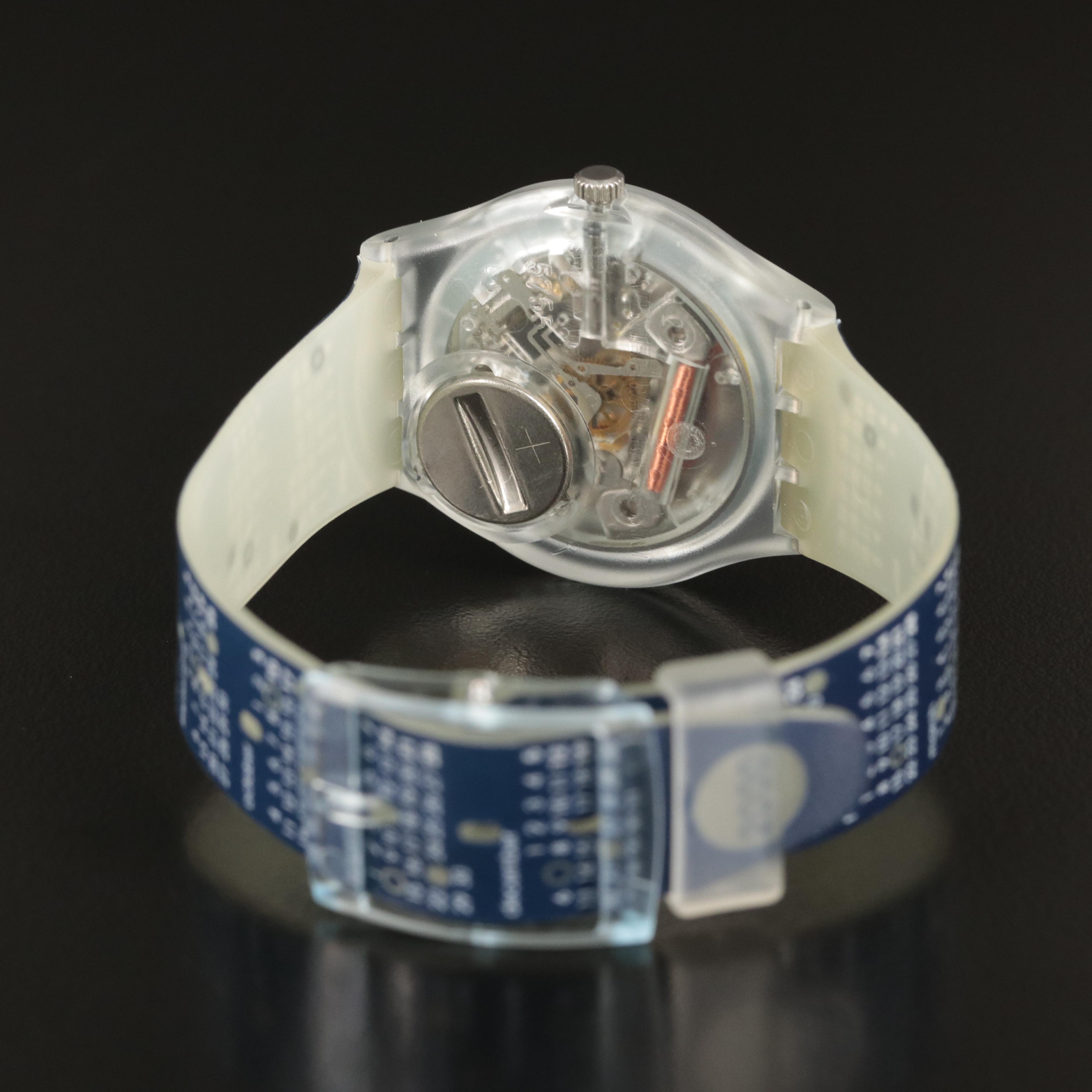 Swatch 1999 - 2000 Calendar Band "It's Coming Millennium Special" Watch