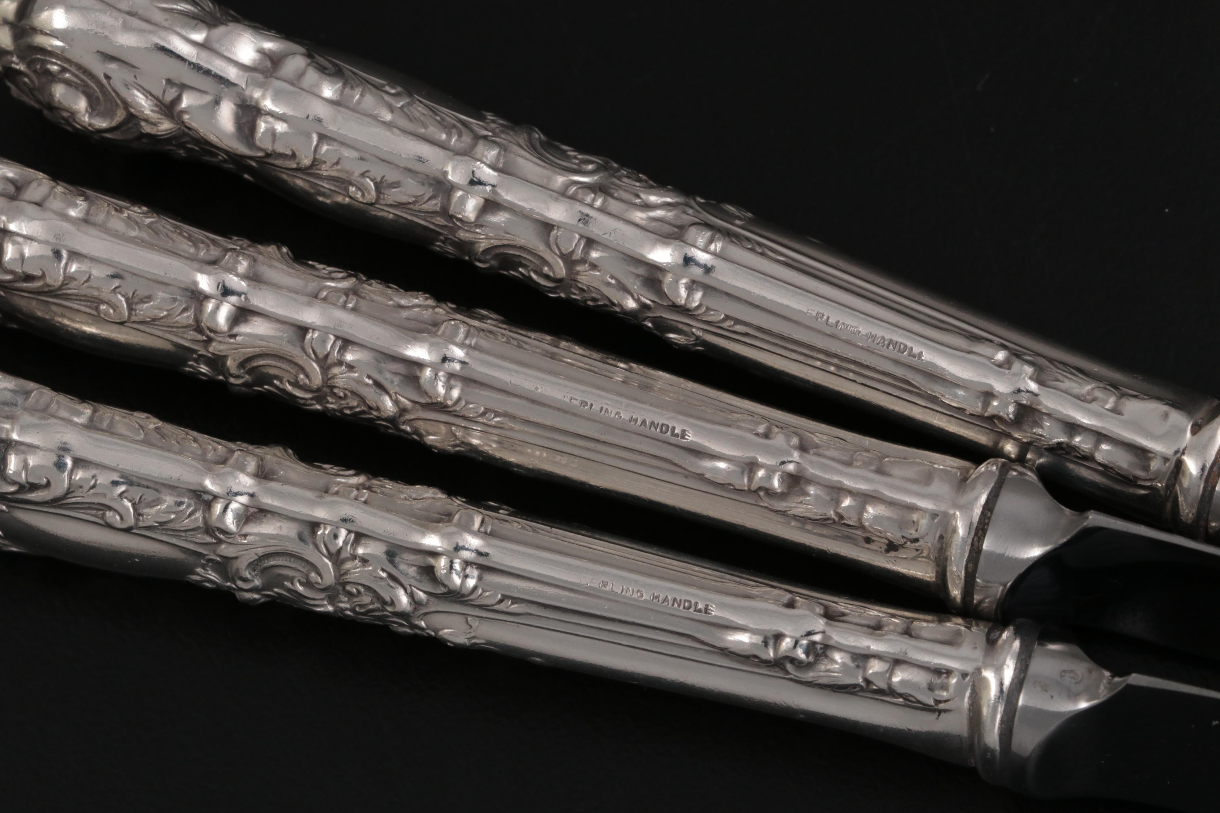 Reed & Barton "French Renaissance" Sterling Silver Flatware and Serving Utensils