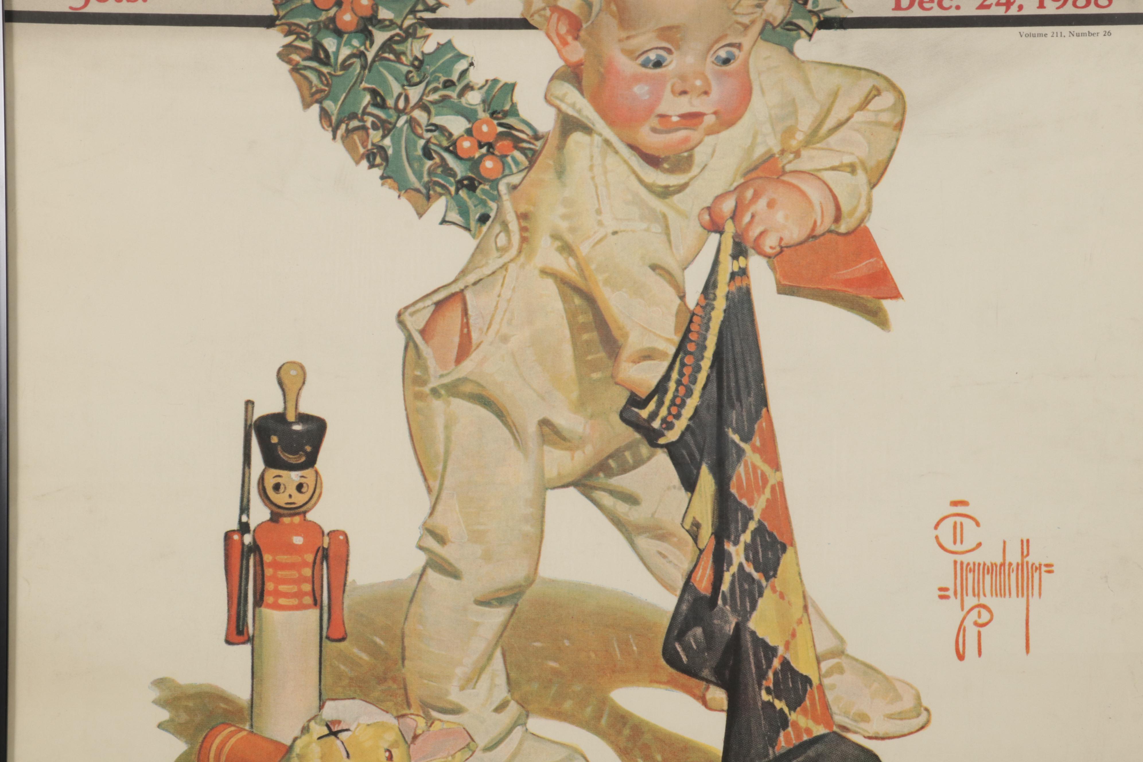 Offset Lithograph After J. C. Leyendecker of "The Saturday Evening Post" Cover