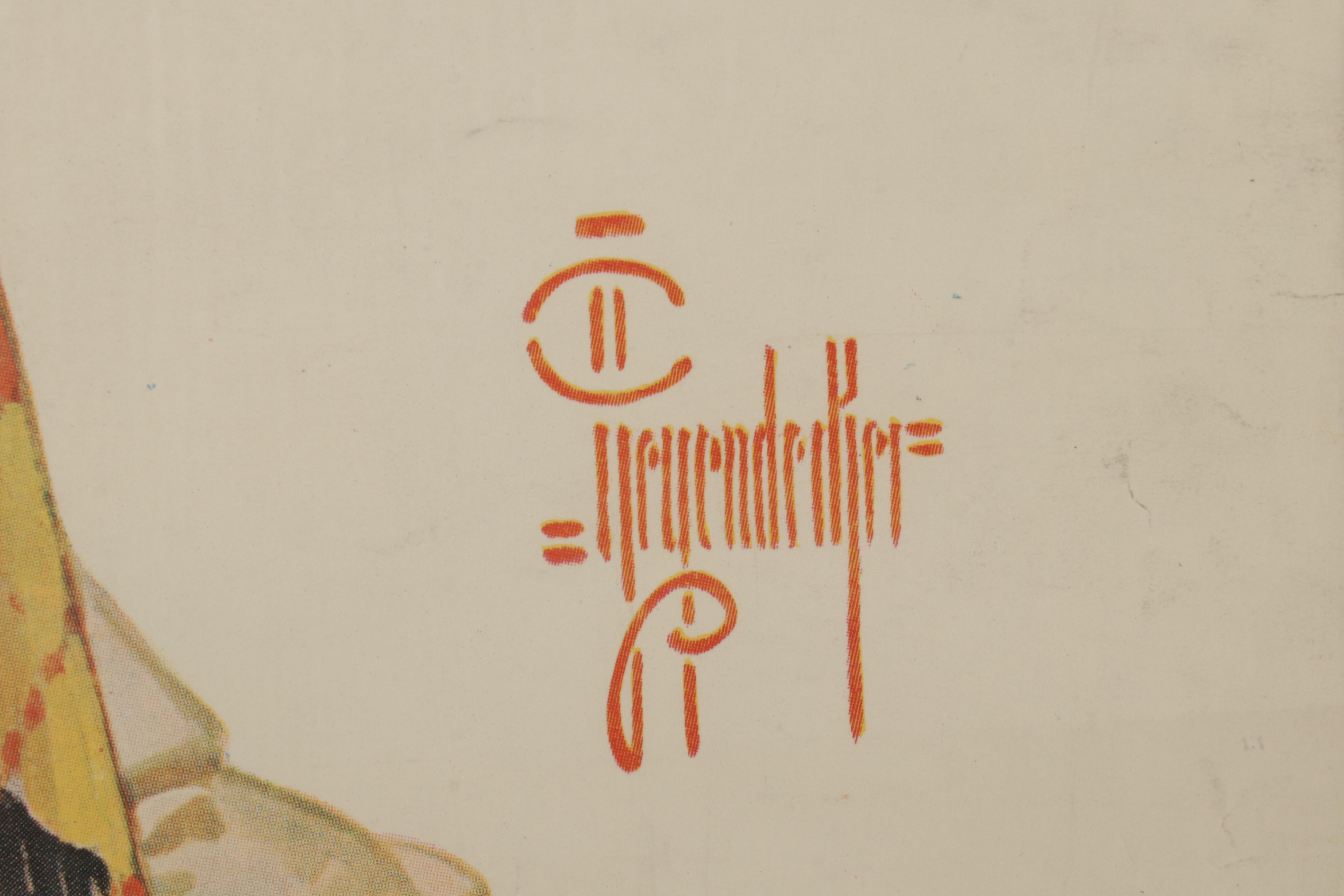 Offset Lithograph After J. C. Leyendecker of "The Saturday Evening Post" Cover