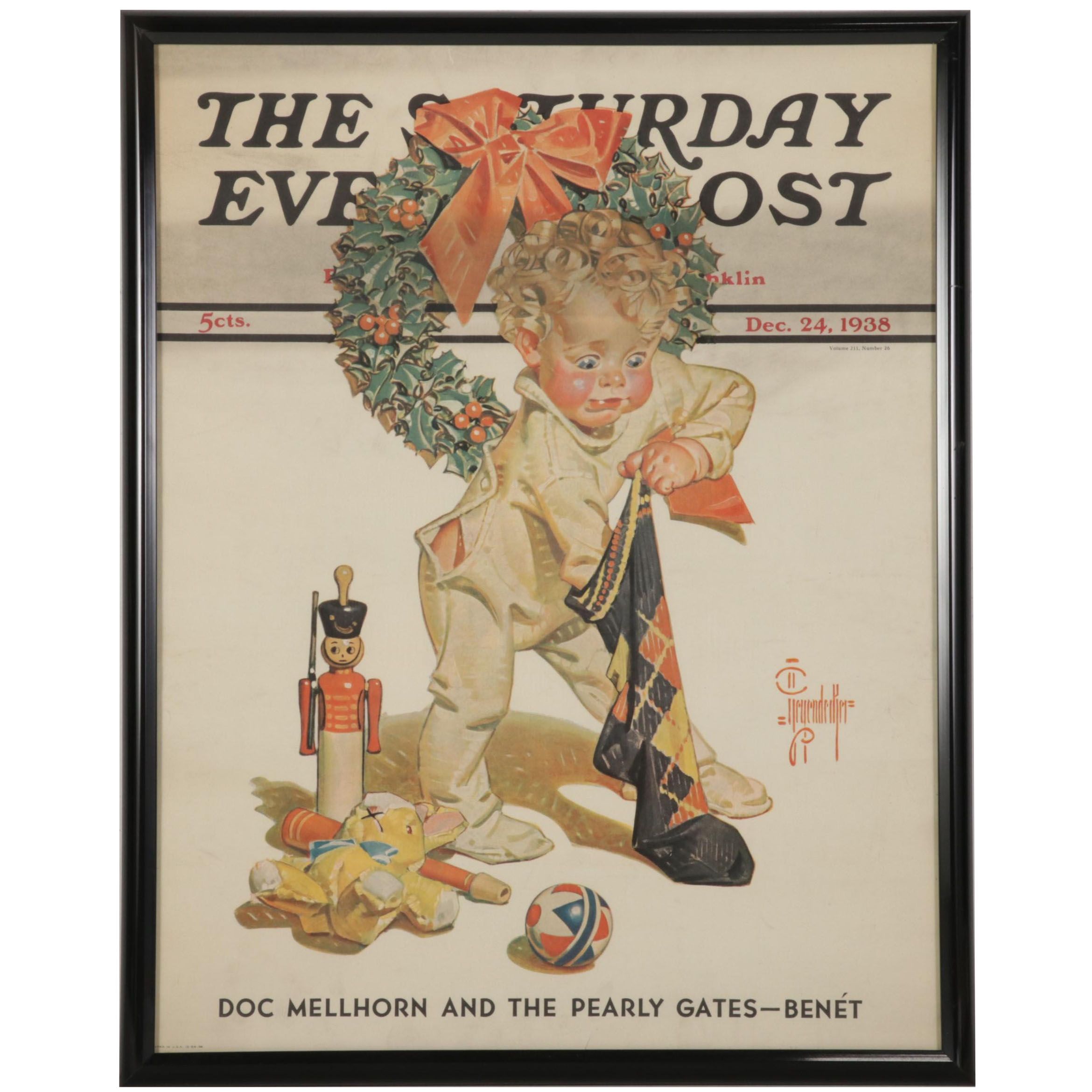 Offset Lithograph After J. C. Leyendecker of "The Saturday Evening Post" Cover