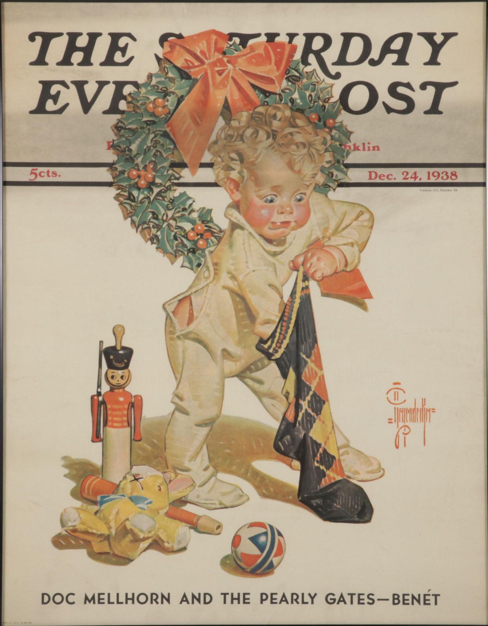 Offset Lithograph After J. C. Leyendecker of "The Saturday Evening Post" Cover