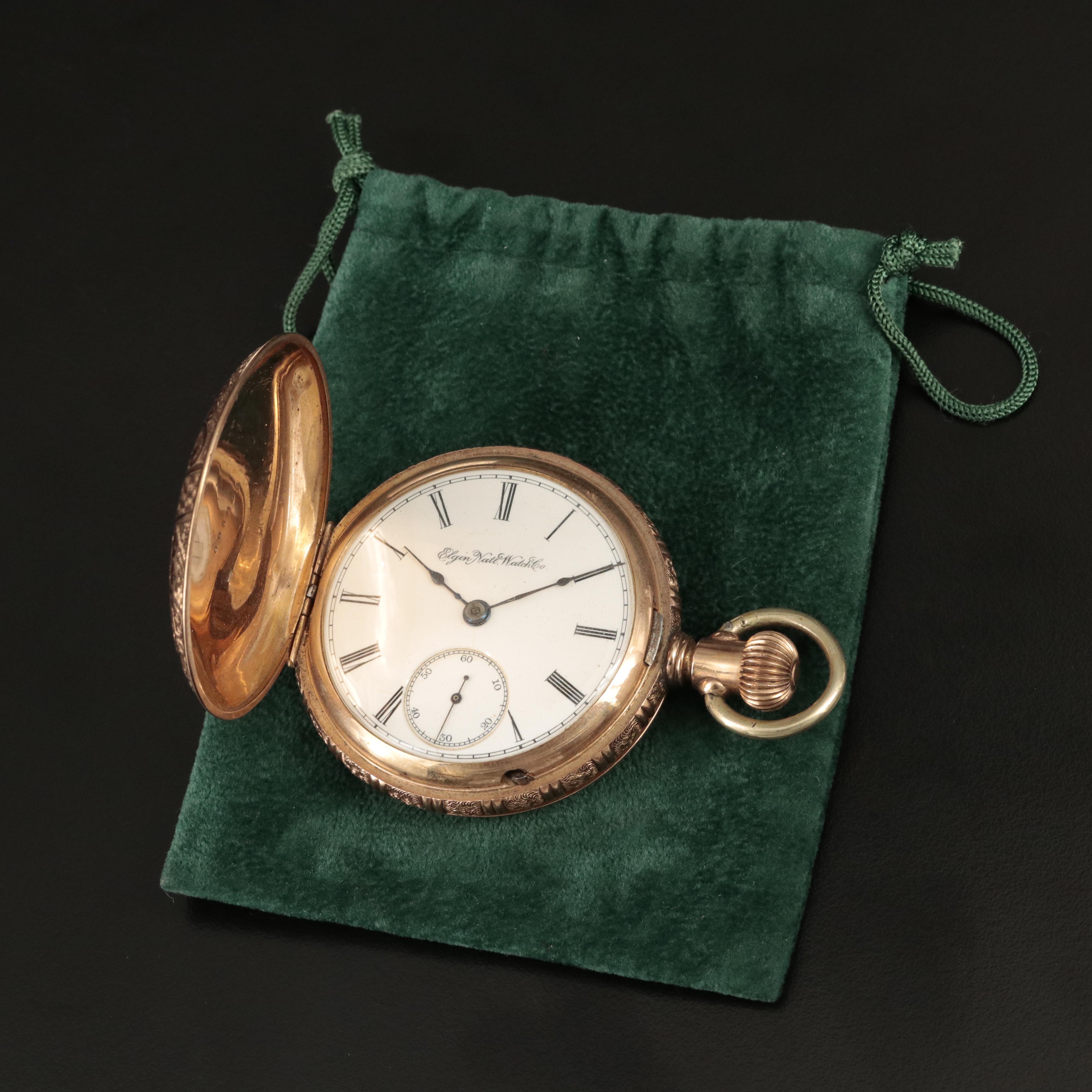 1888 Elgin H.H. Taylor Gold-Filled Hunting Case Pocket Watch