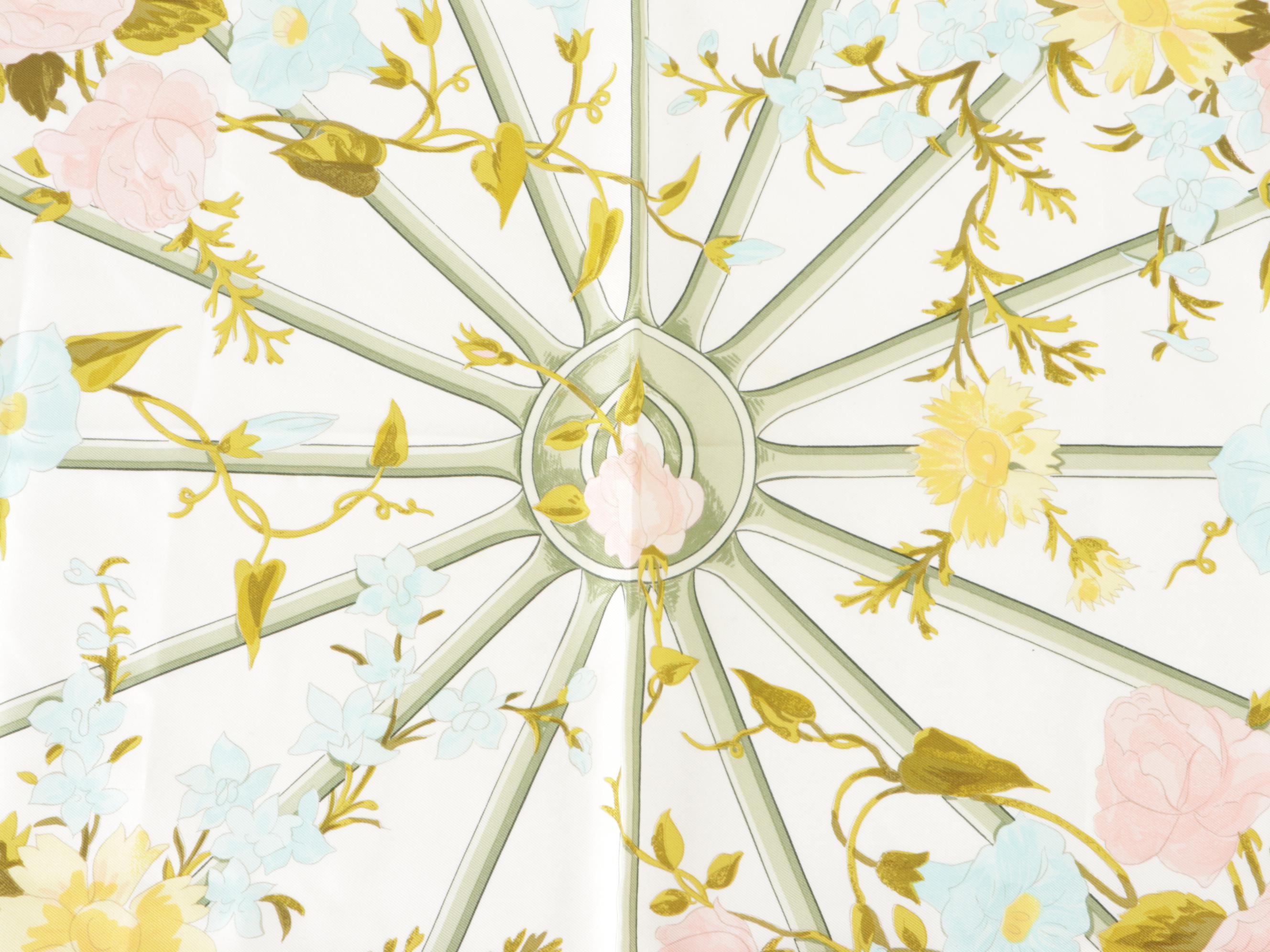 Hermès Early Issue "Romantique" Silk Twill Scarf