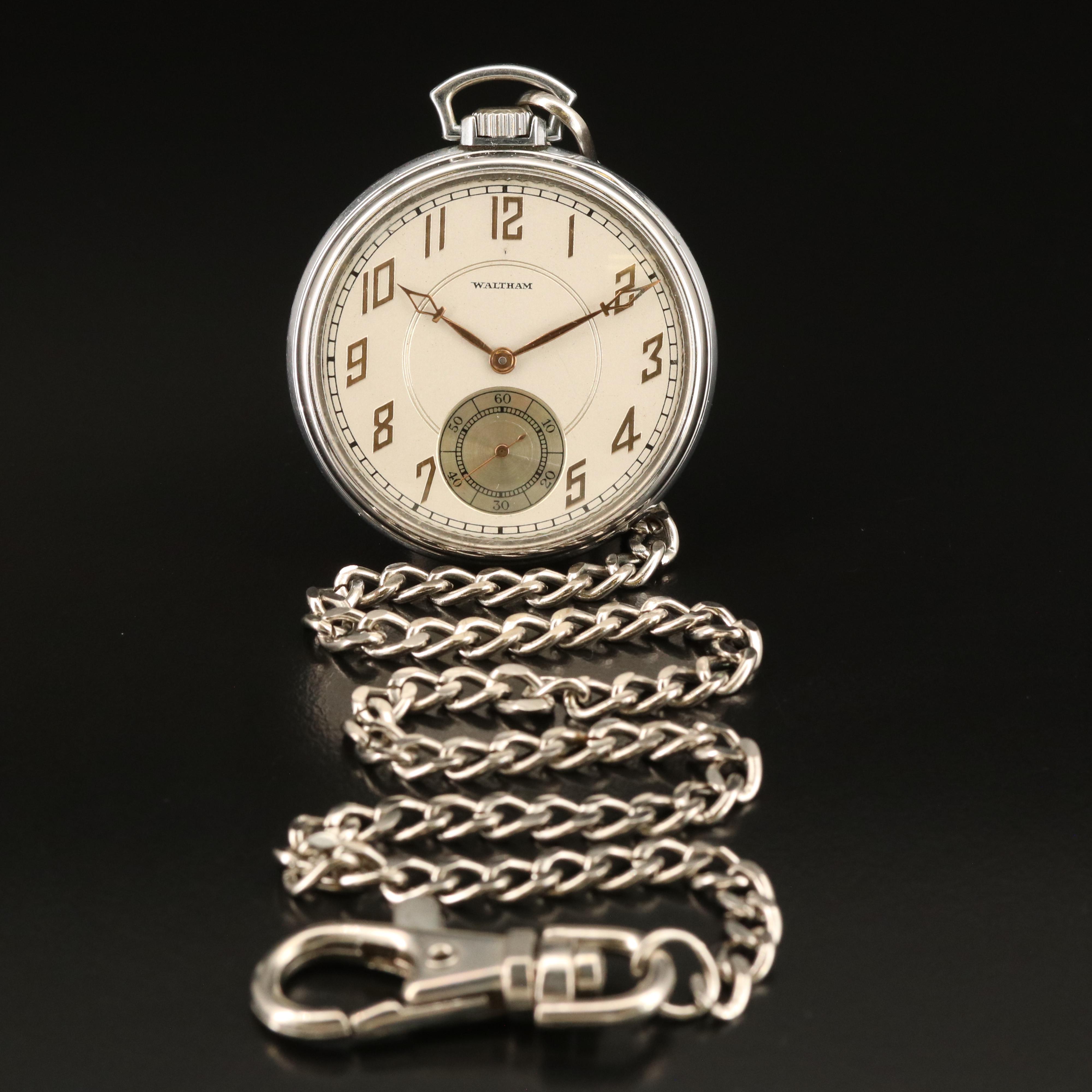 1933 Waltham Open Face Pocket Watch