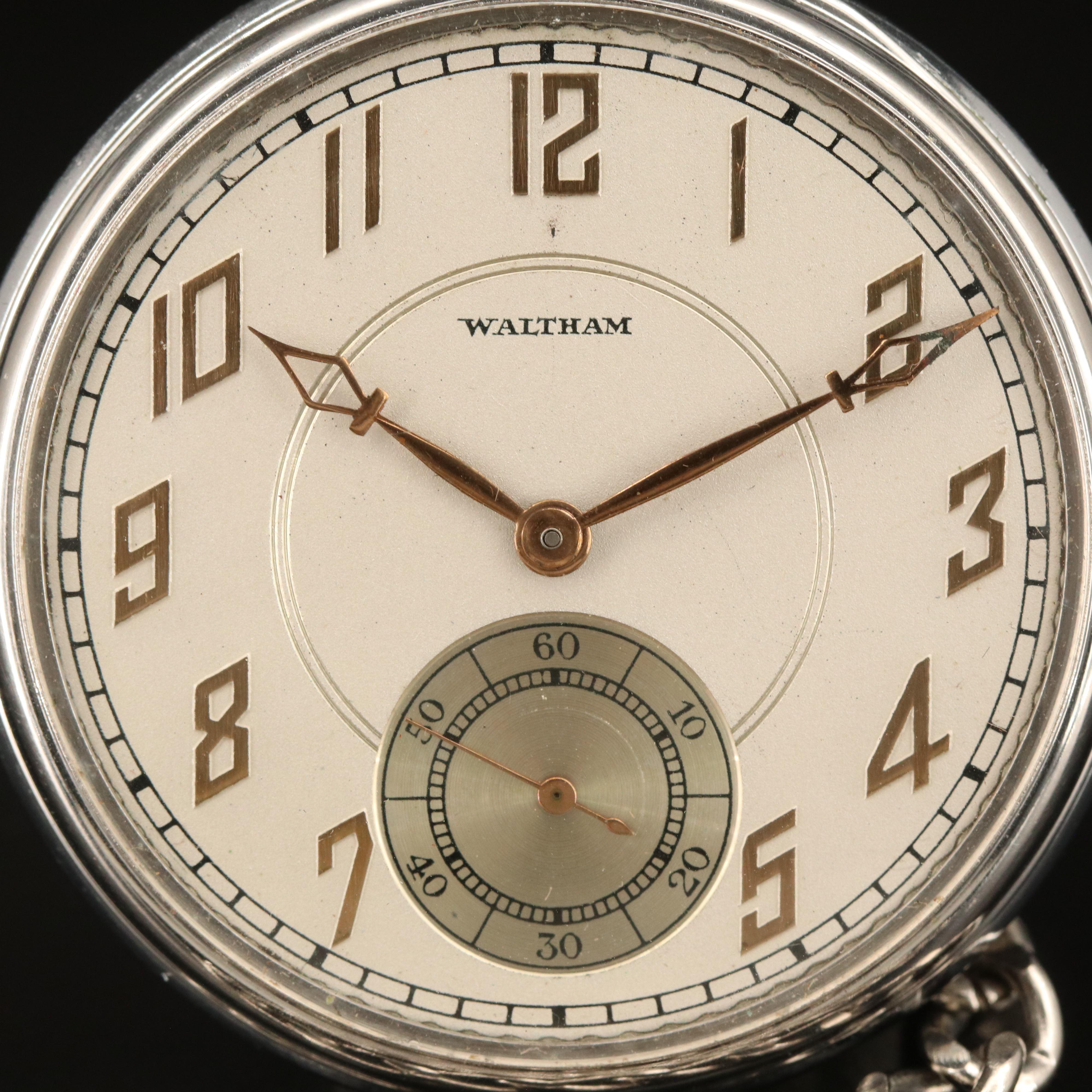 1933 Waltham Open Face Pocket Watch
