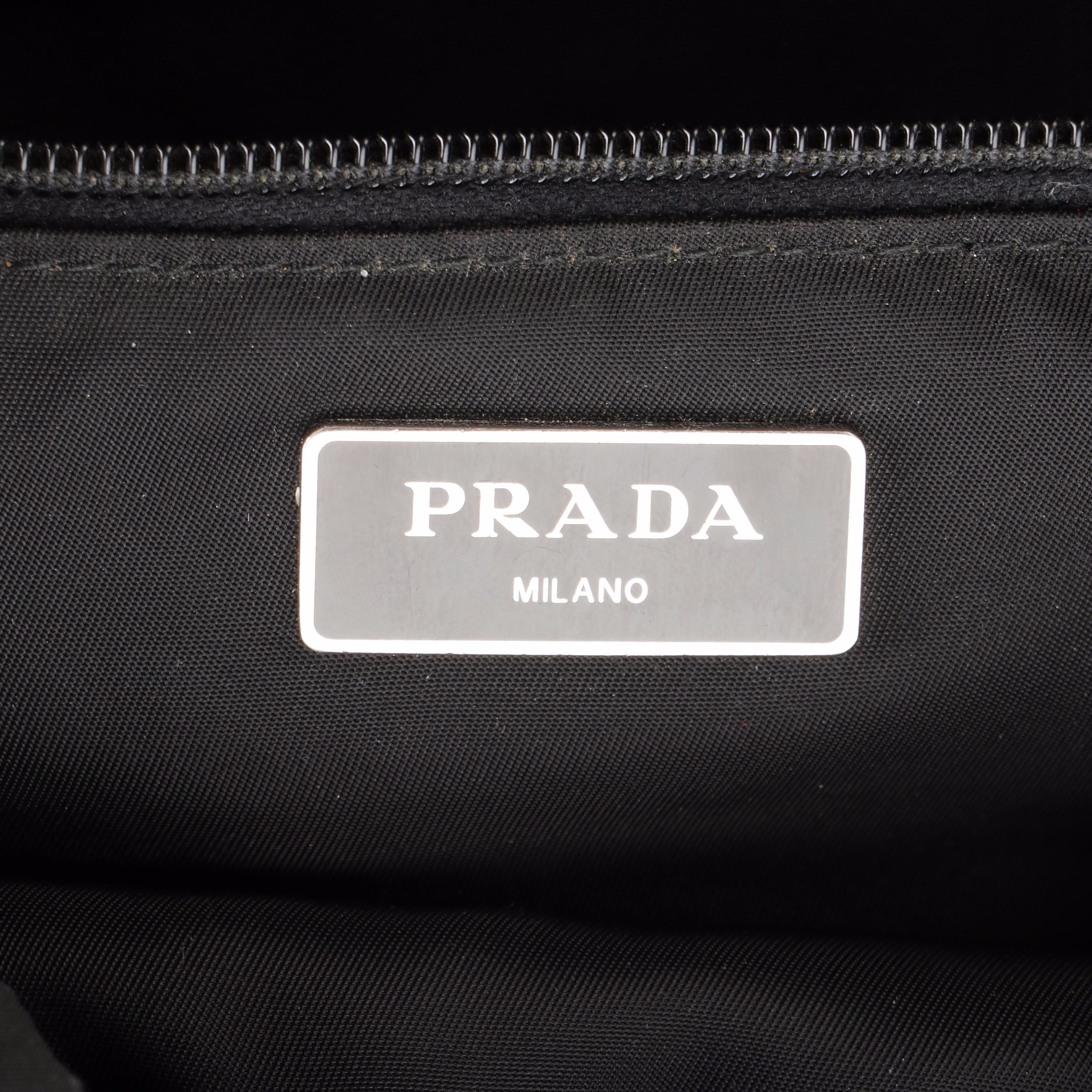 Prada Drawstring Rucksack in Black Tessuto Nylon